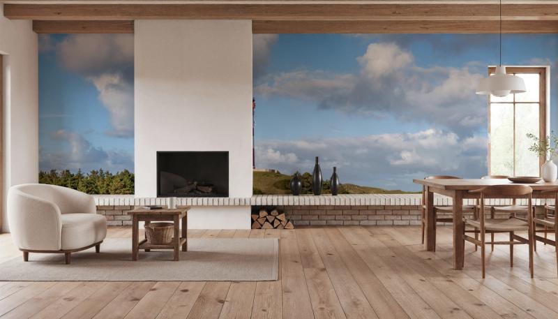 Amrum Lighthouse wallpaper mural 100% PVC-free and non-toxic