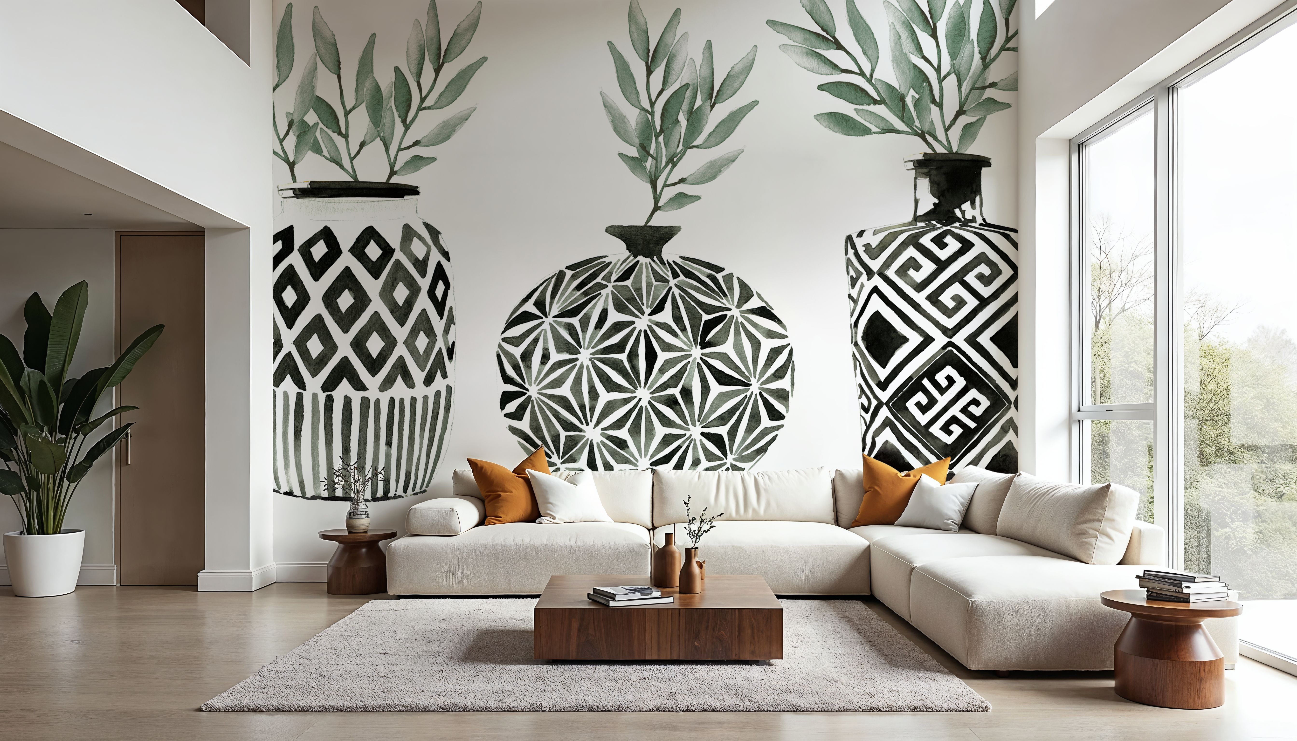 Geo Vases, Wallpaper