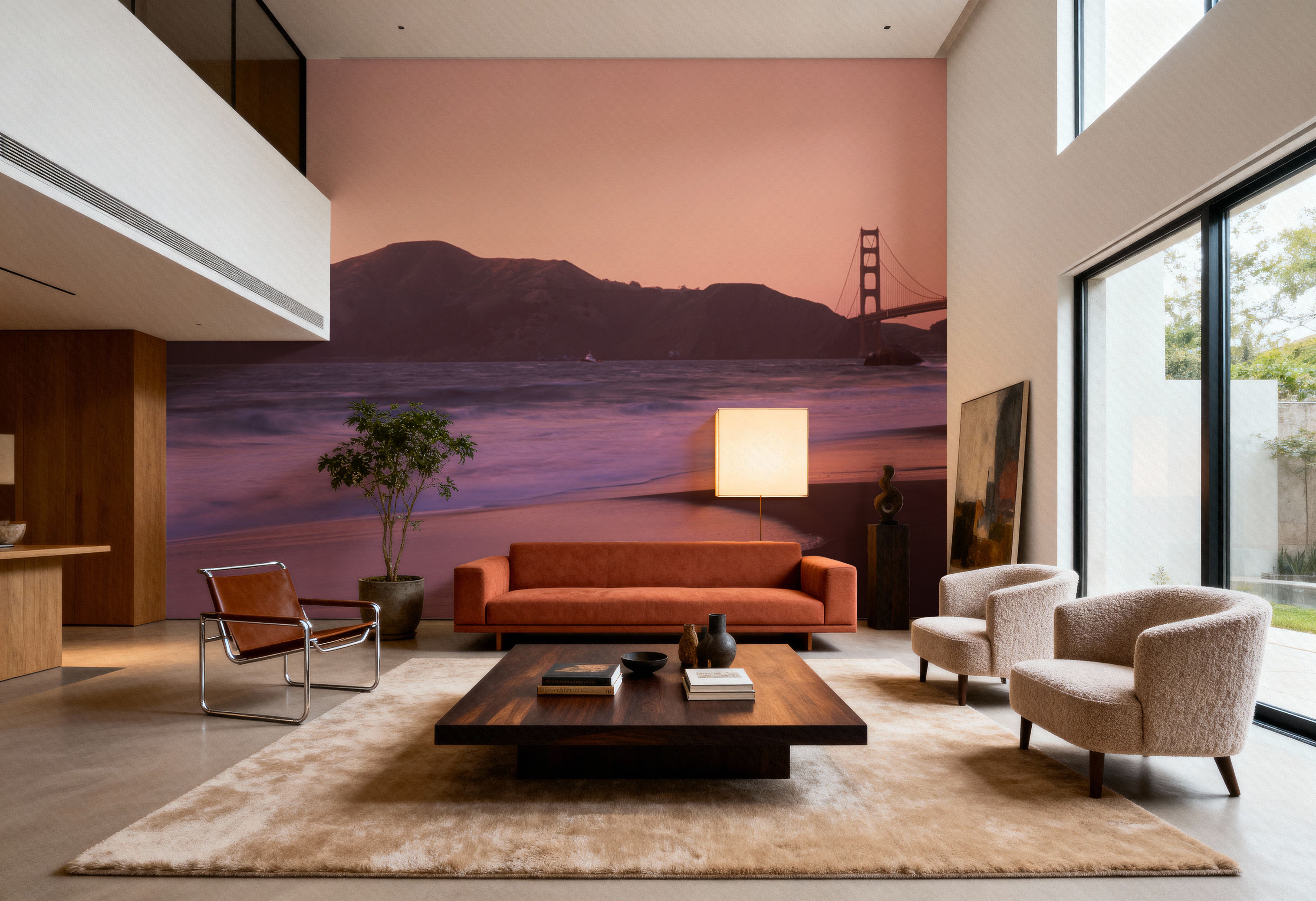 Crimson Bridge Twilight Red