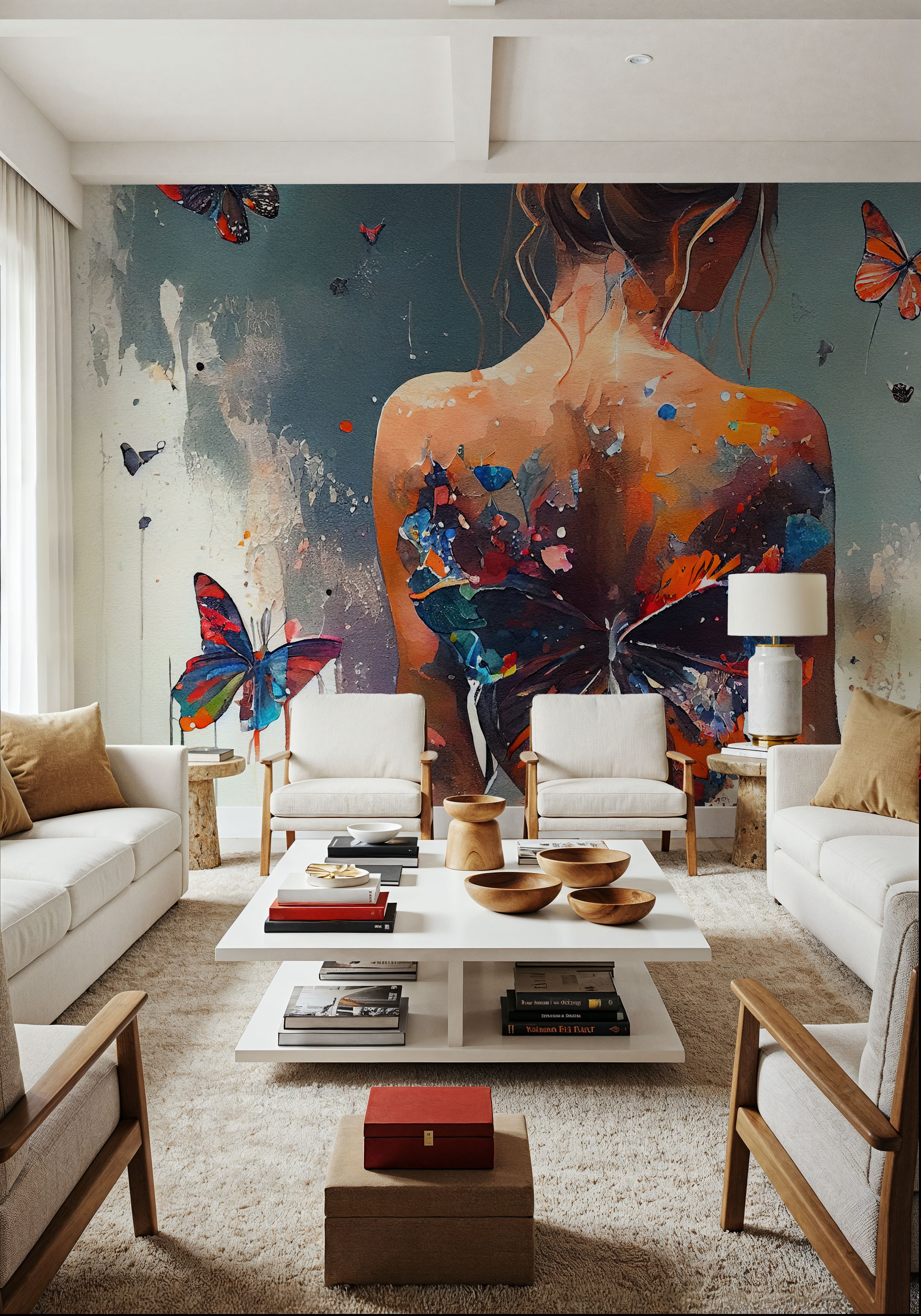 Powerful Butterflies Blue