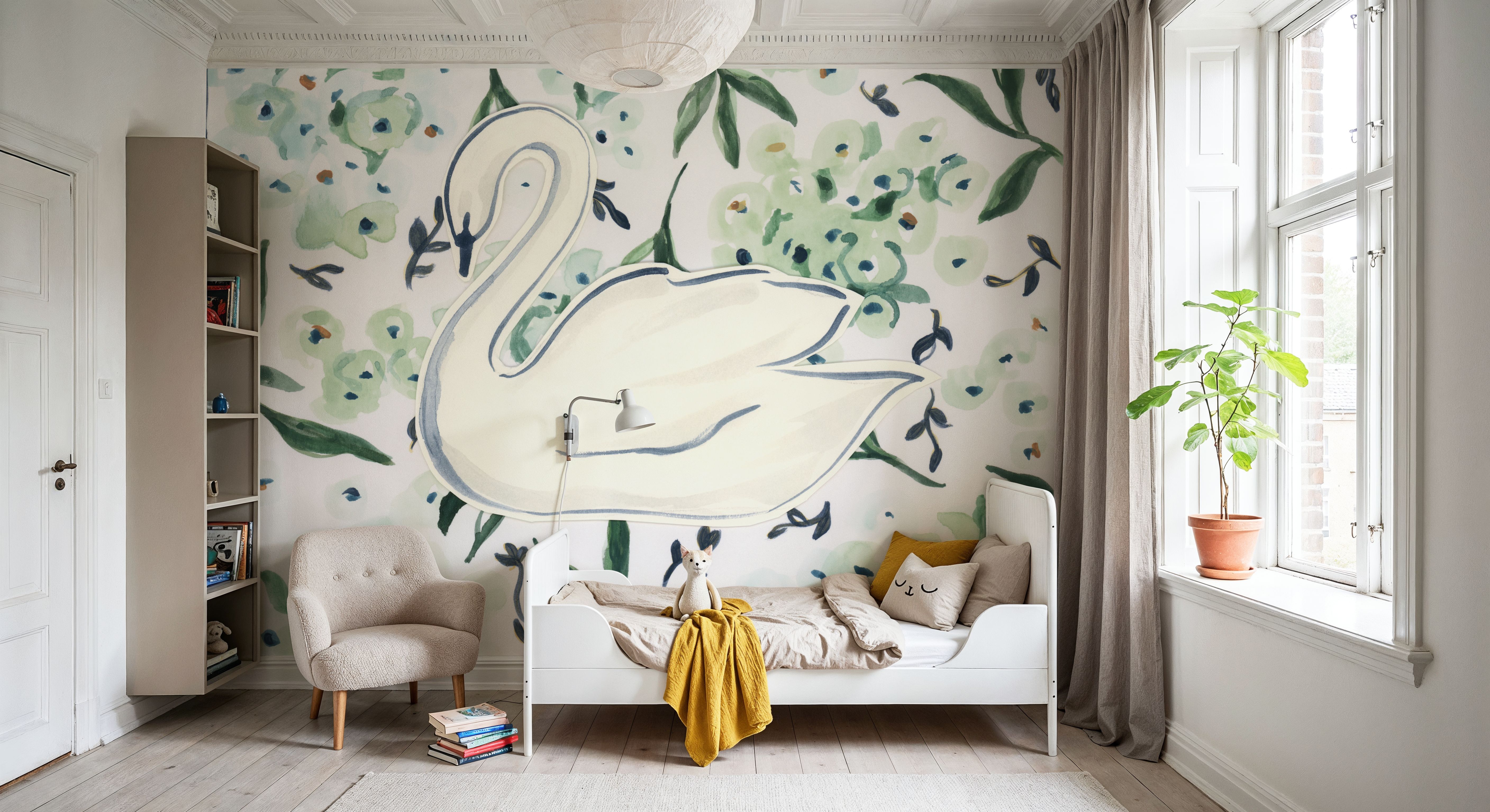 Green Hydrangea Swan