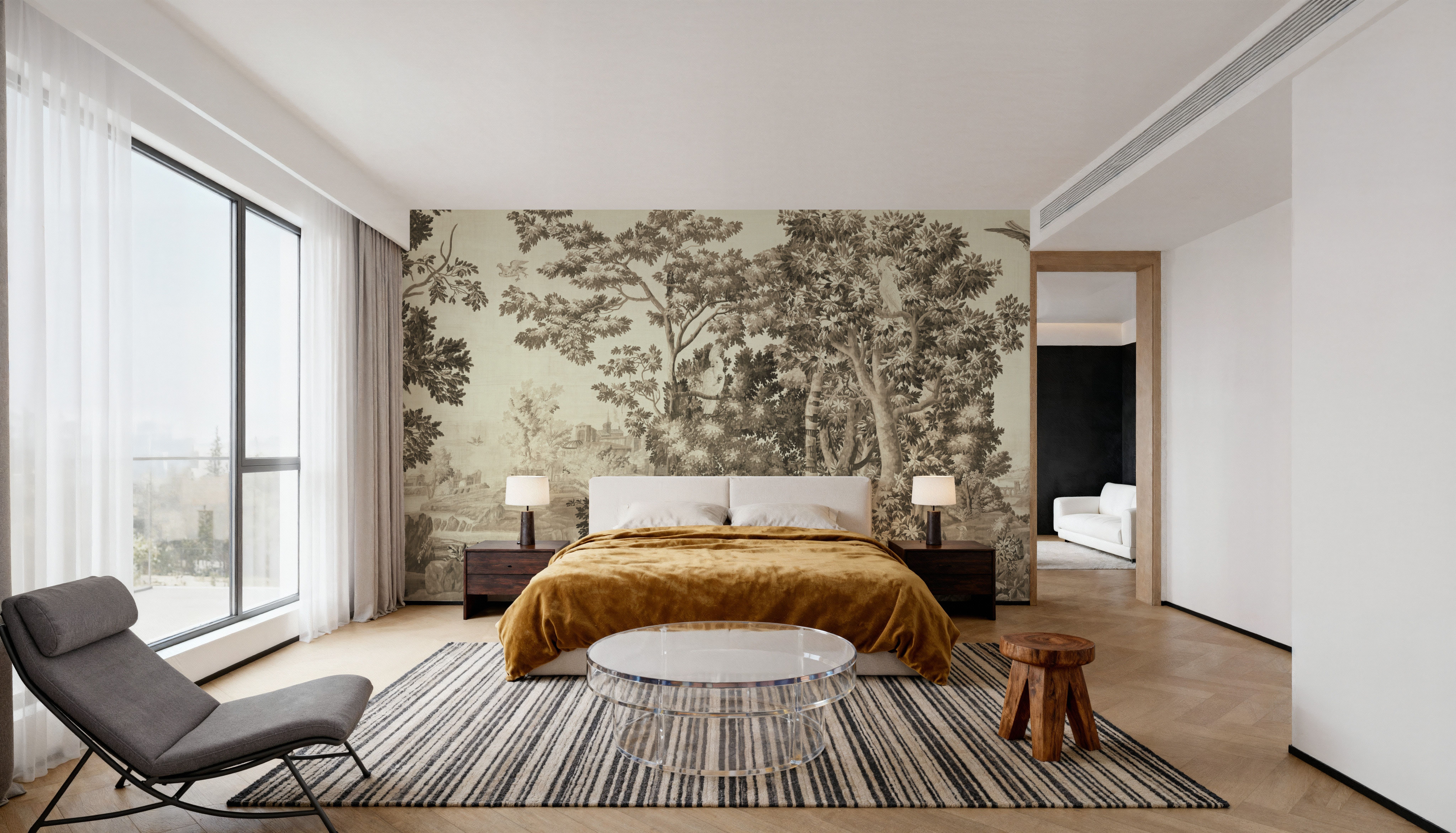 Enchanted Grove Tapestry, Beige