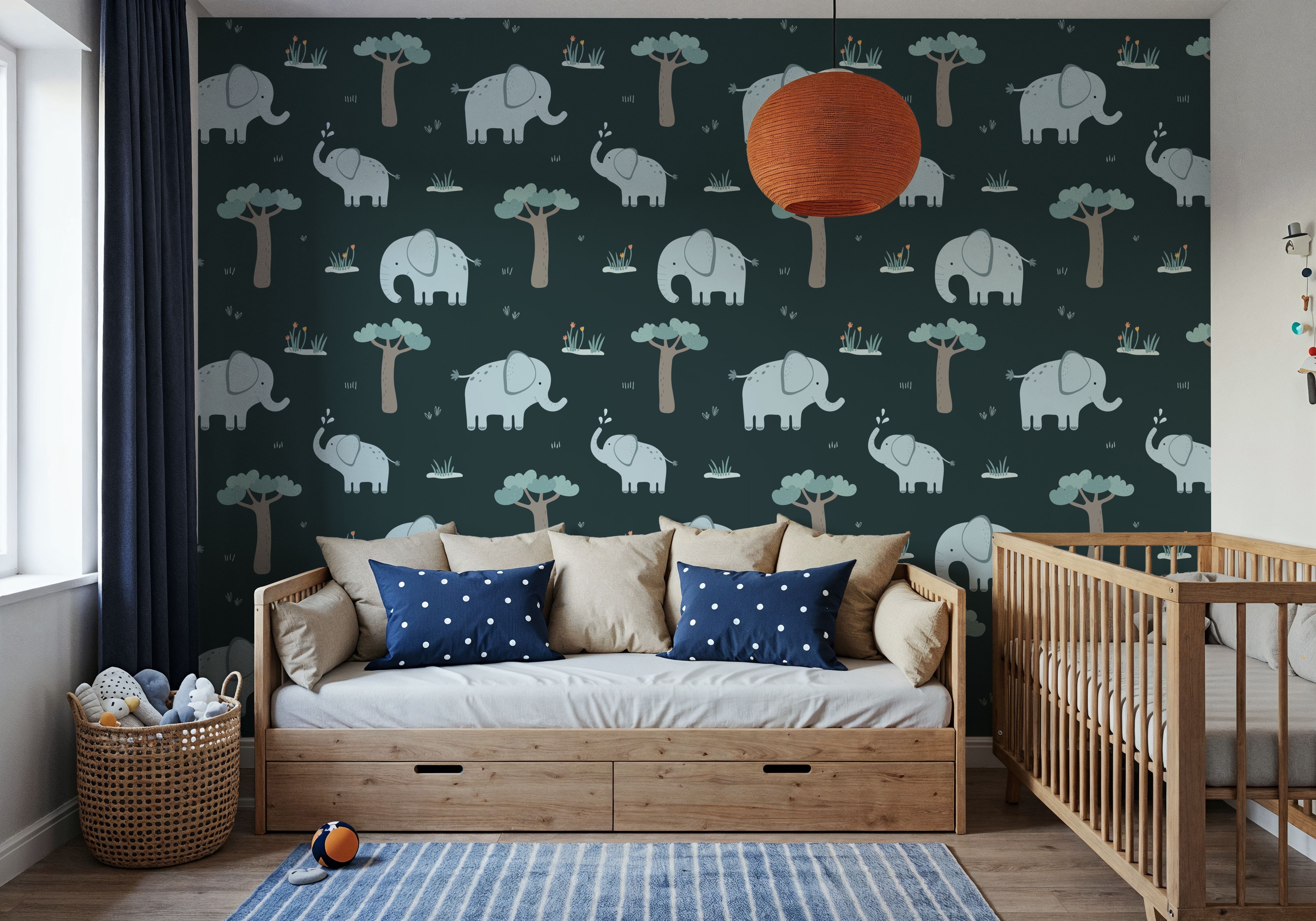 Elephant Greetings Illustration