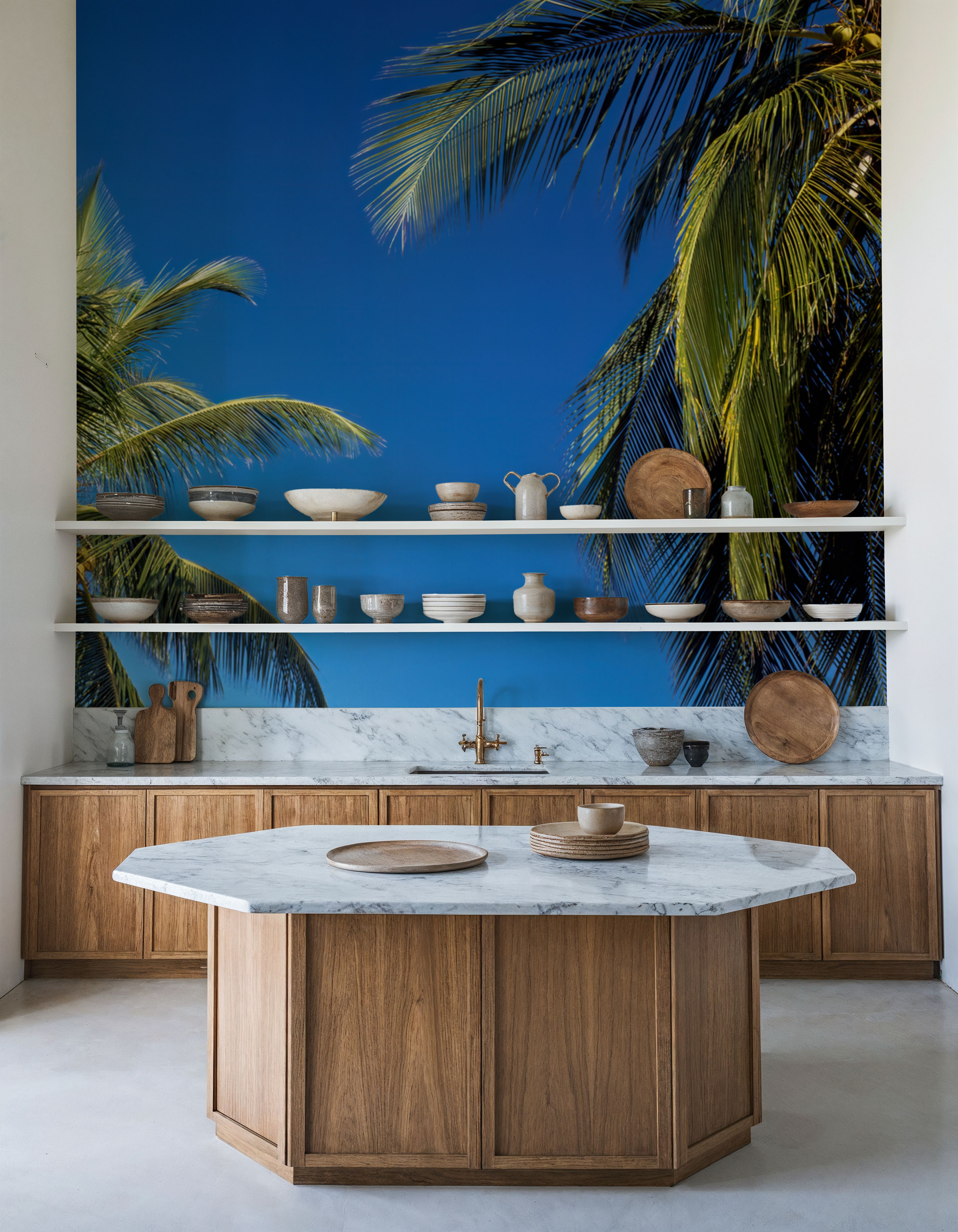 Azure Palms Horizontal