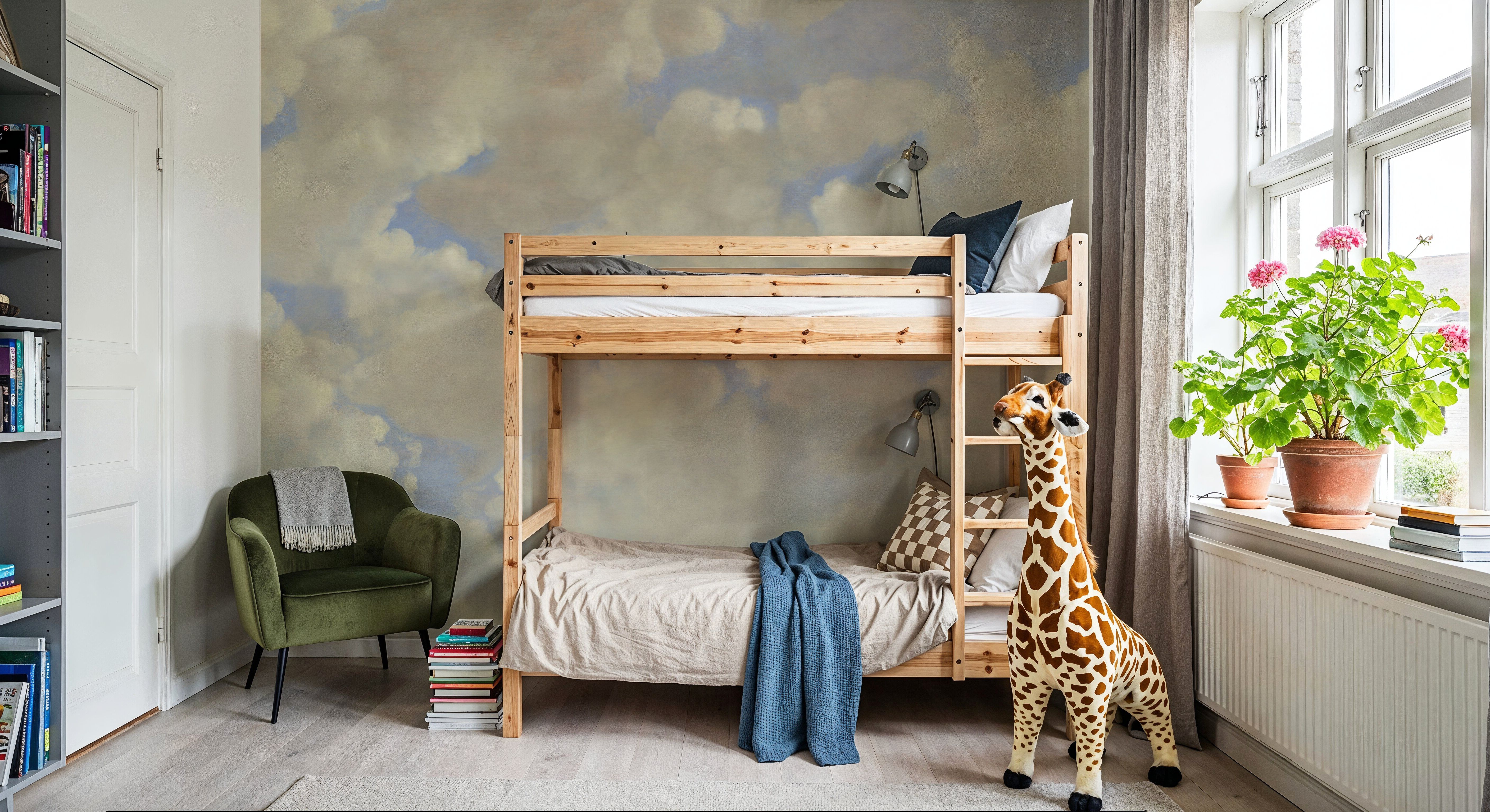 Painted Dreamy Clouds, Bright