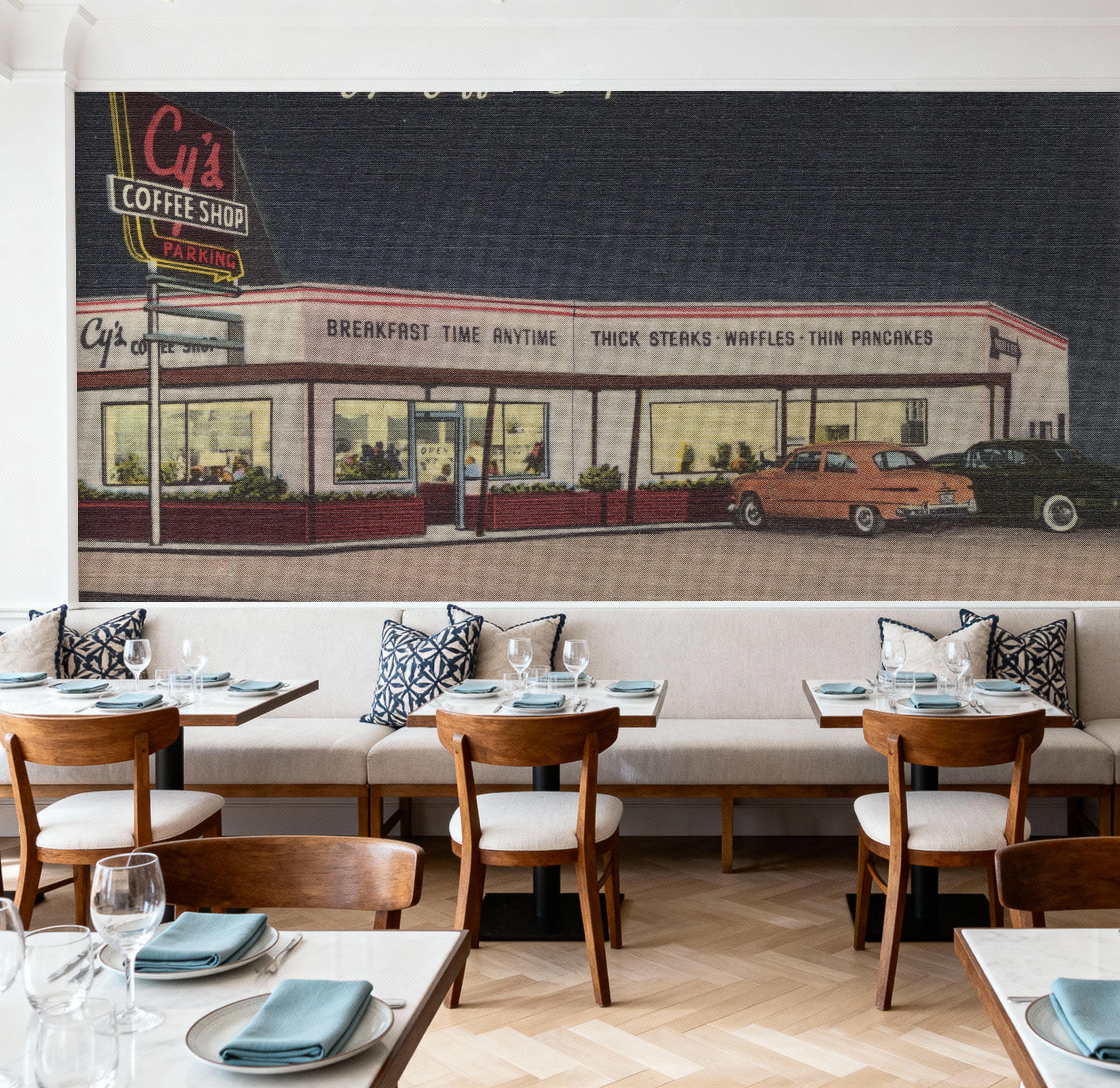 Greetings from the Coffee Shop - Screenprint Postcard