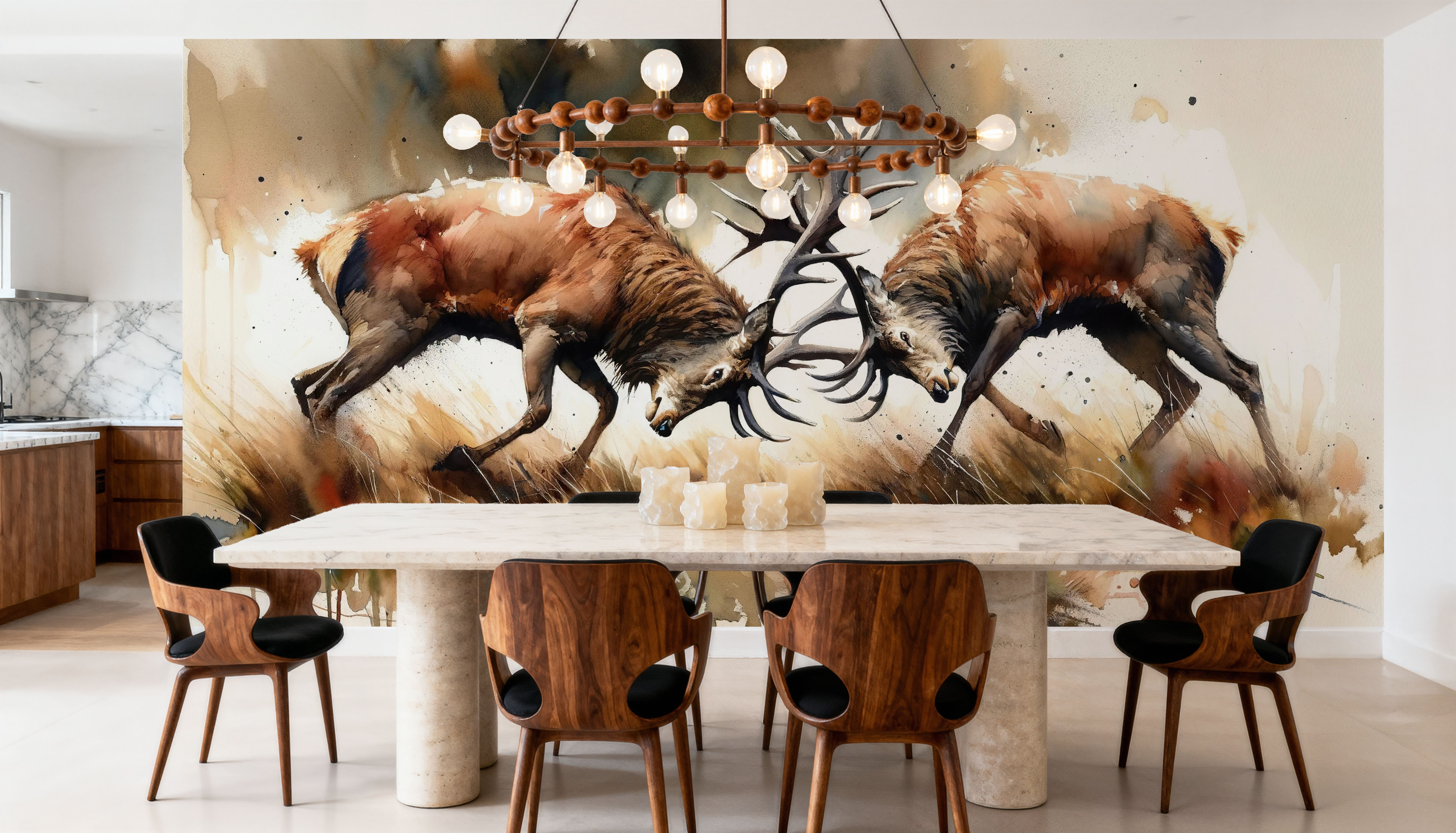 Battle of the Forest, Behang