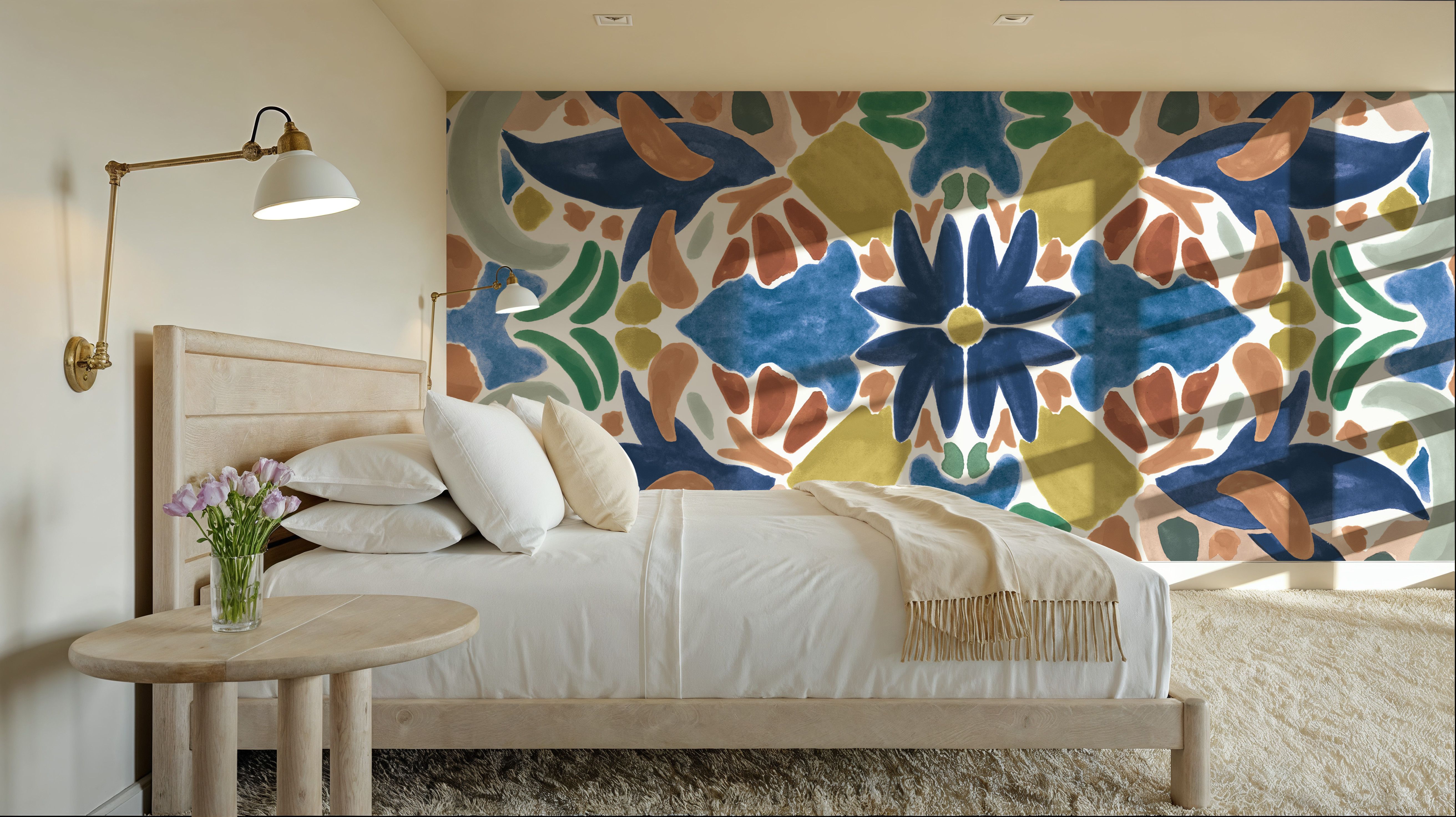Kaleidoscope Burst I Blue