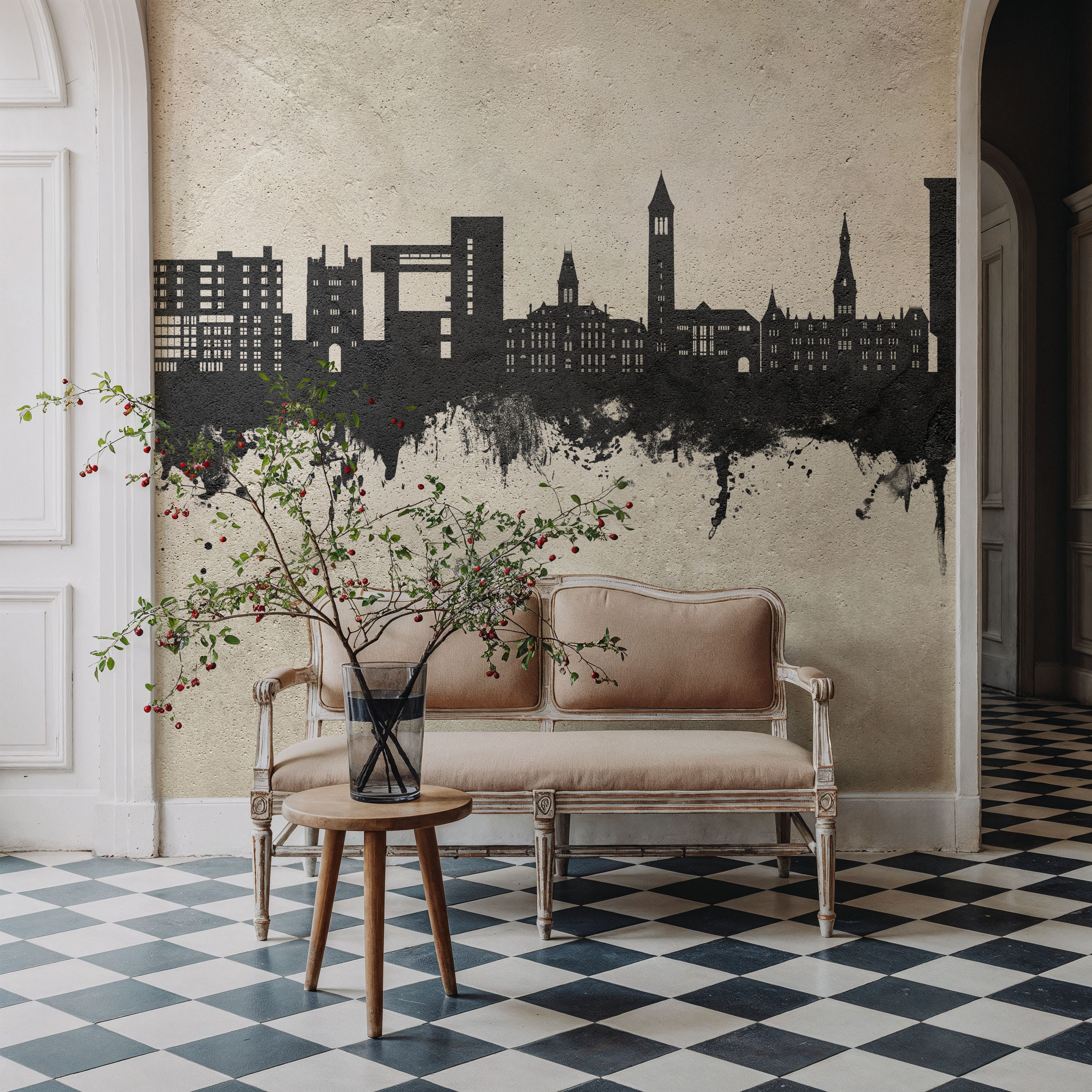 Ithaca New York Skyline Concrete