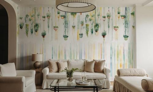Hanging Watercolor Gardens Color