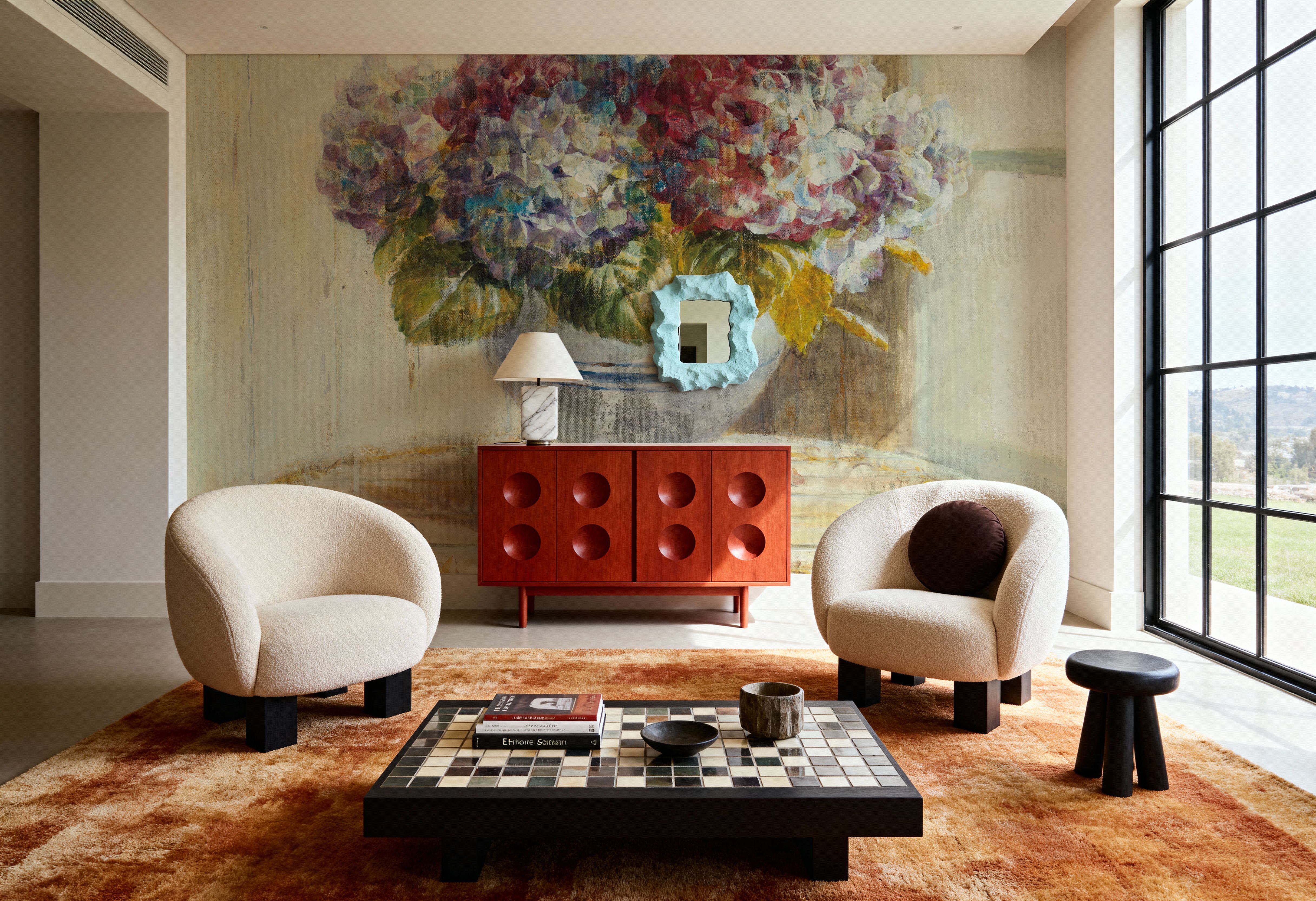 Summer Hydrangea, Behang