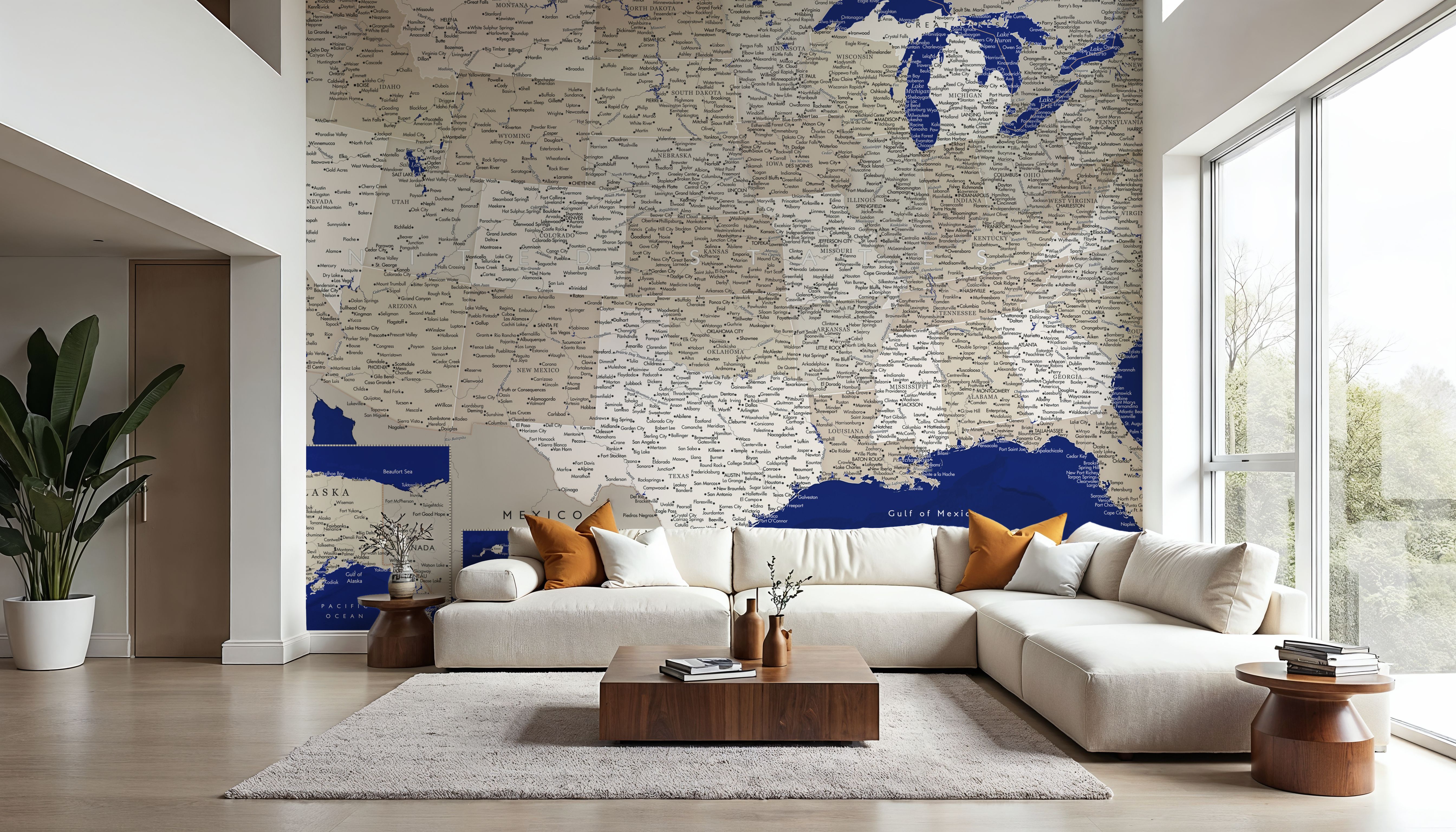 US Map Detailed - Kameryn, Wallpaper