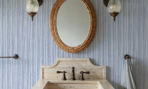 Textured Lines, French Blue