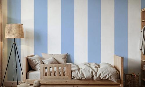 Circus Stripes, Baby Blue