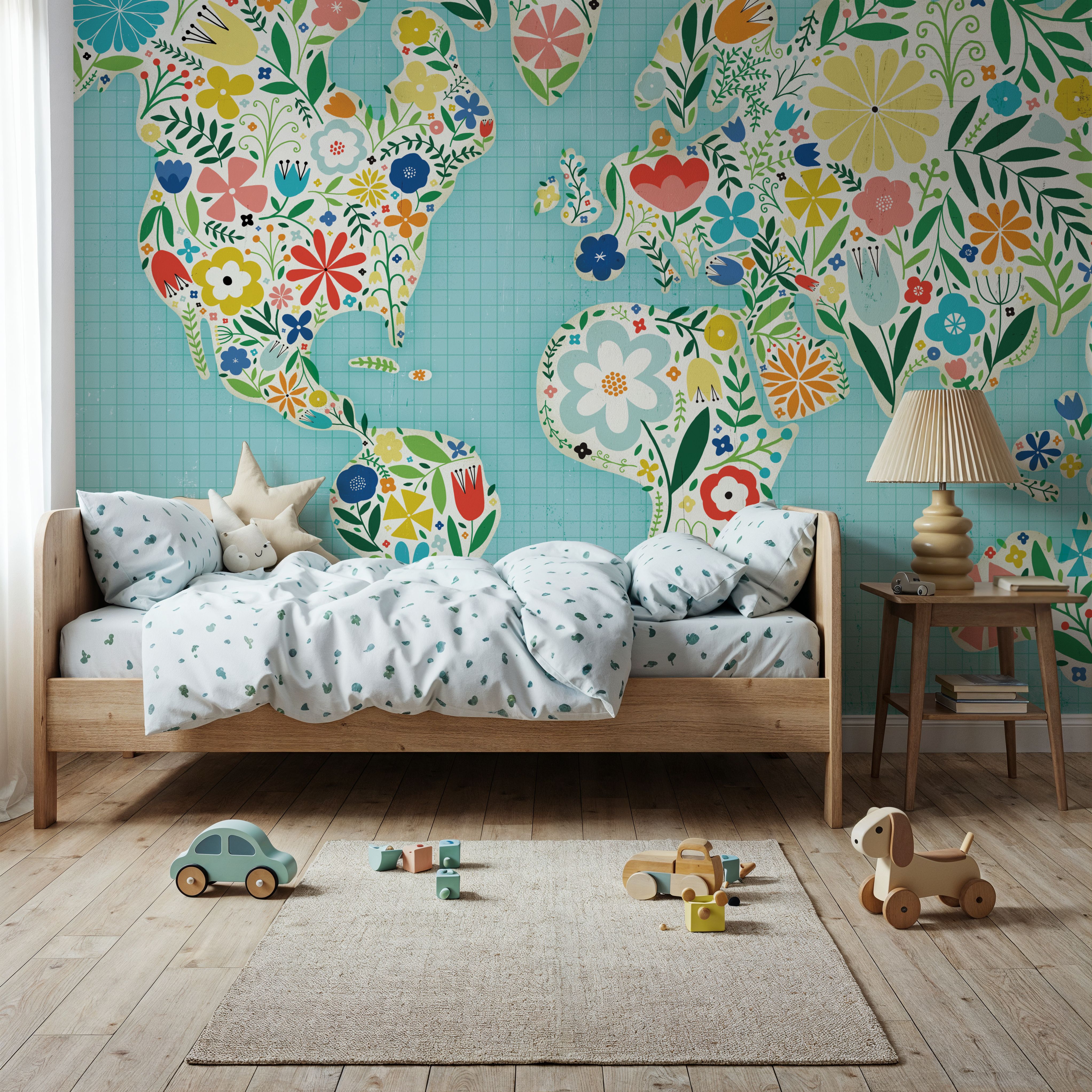 Floral World Blue