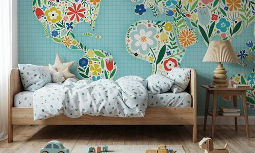 Floral World Blue