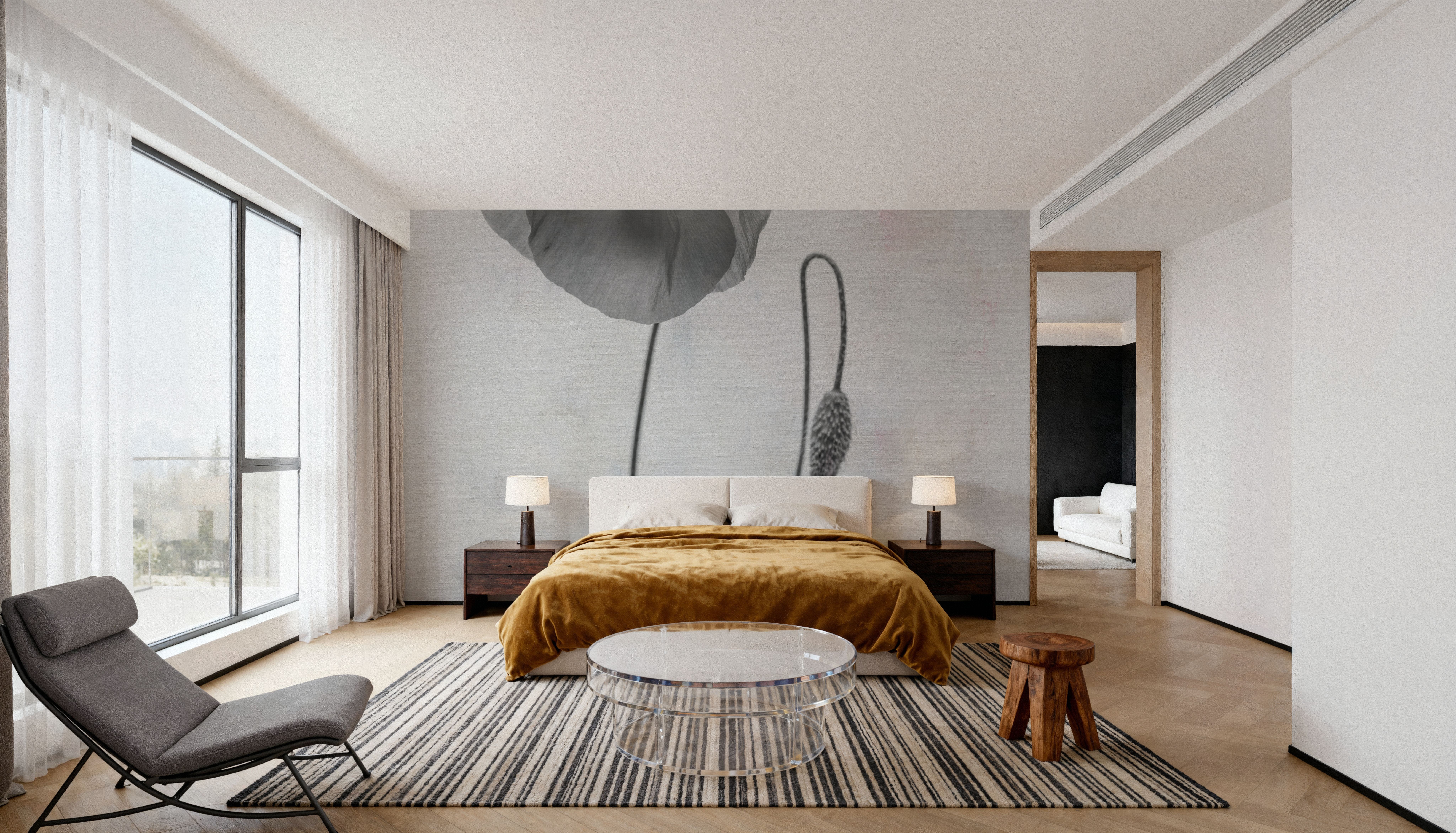 Wonderful Wildflowers I Neutral, Tapeten