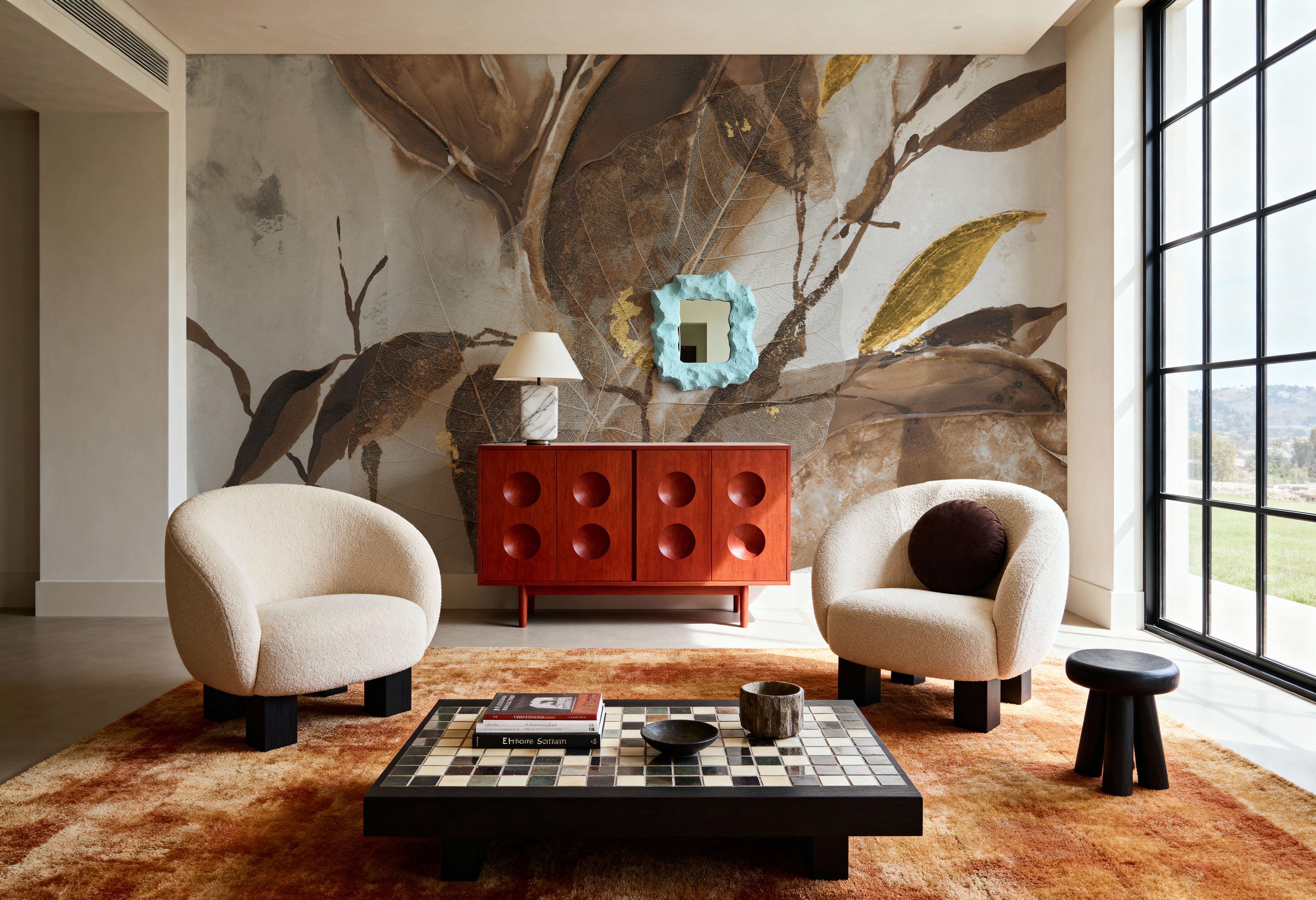 Gilded Leaf Collage I