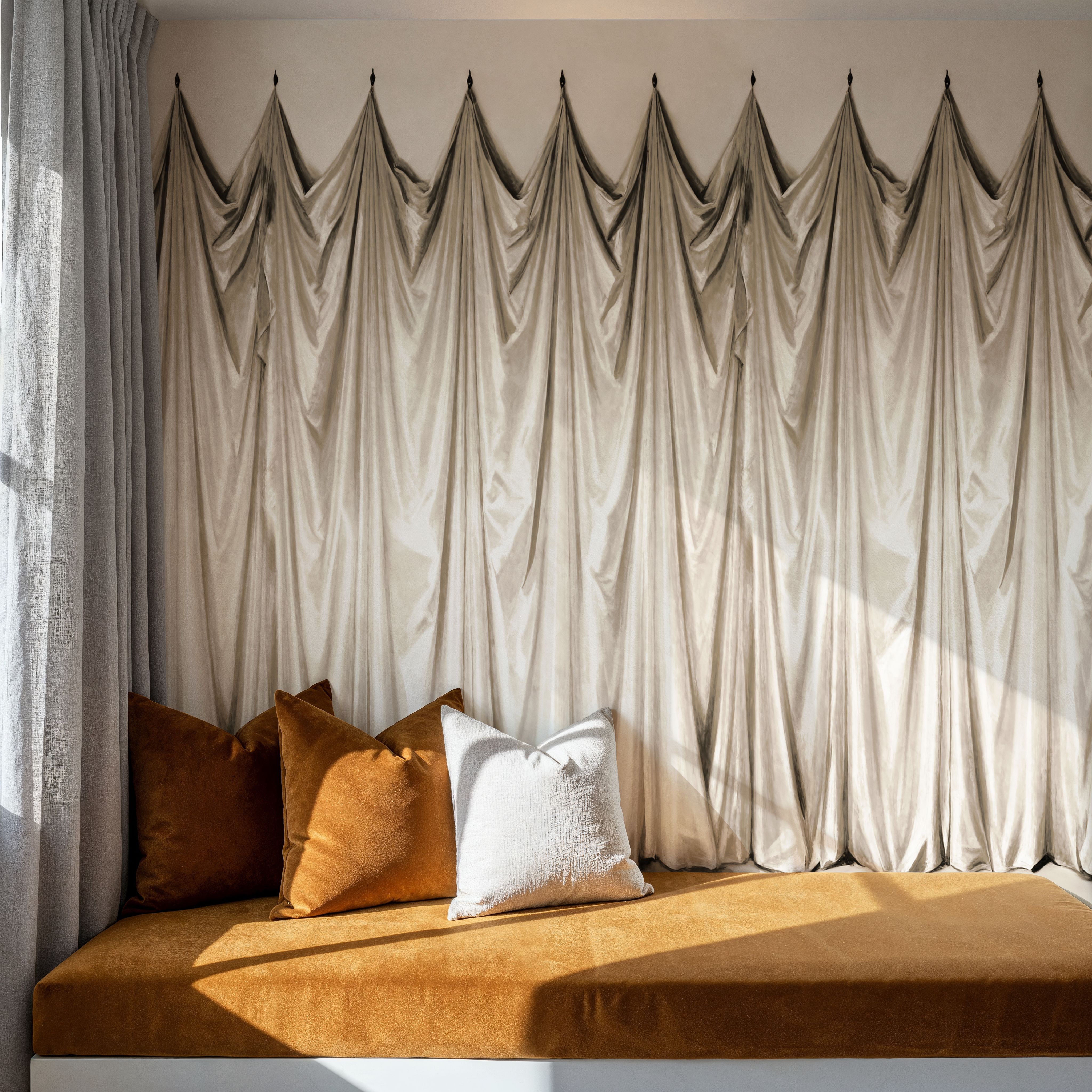 Medici Drapes, Cream