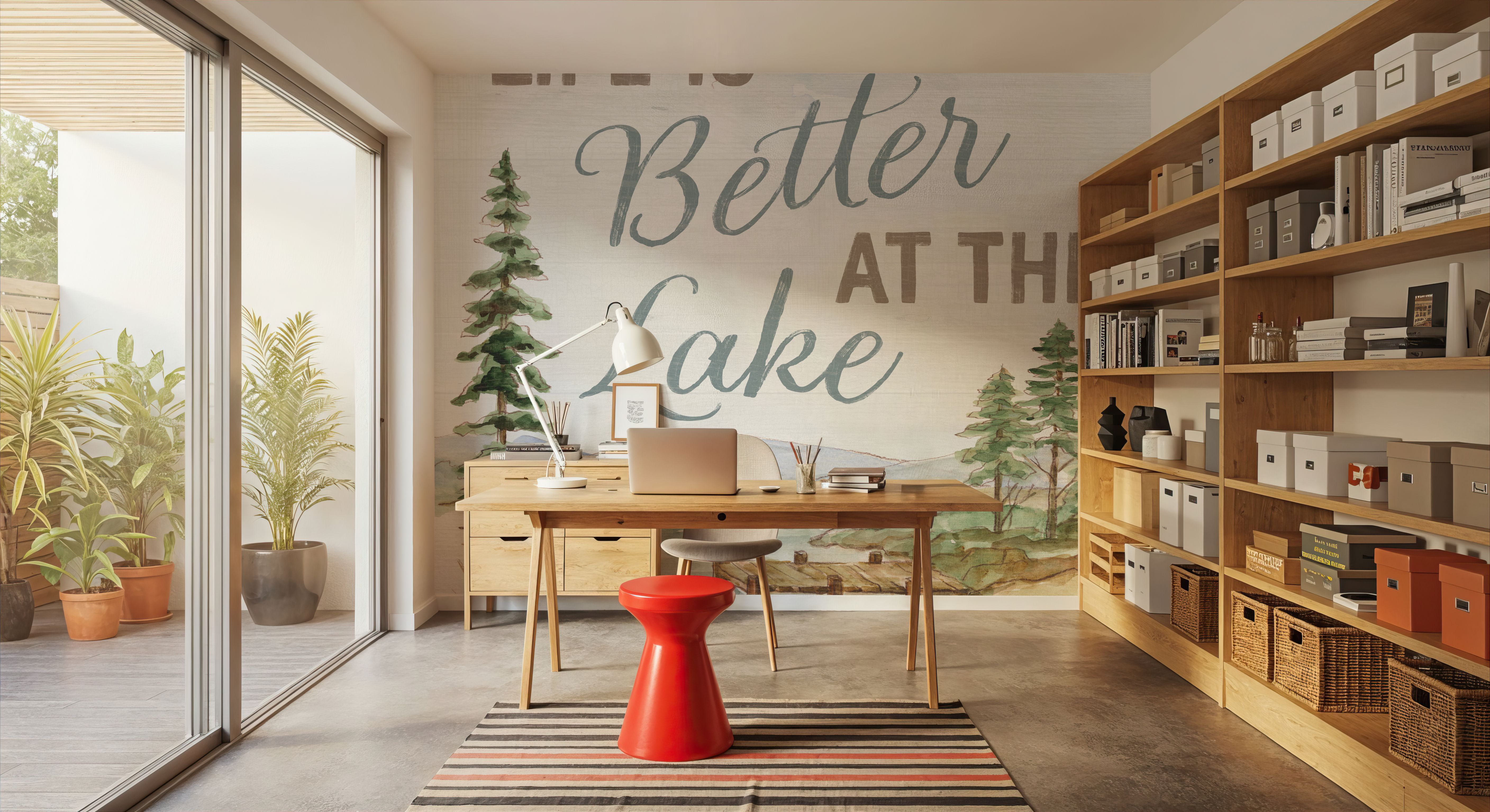 Lake Retreat VI, Papel pintado