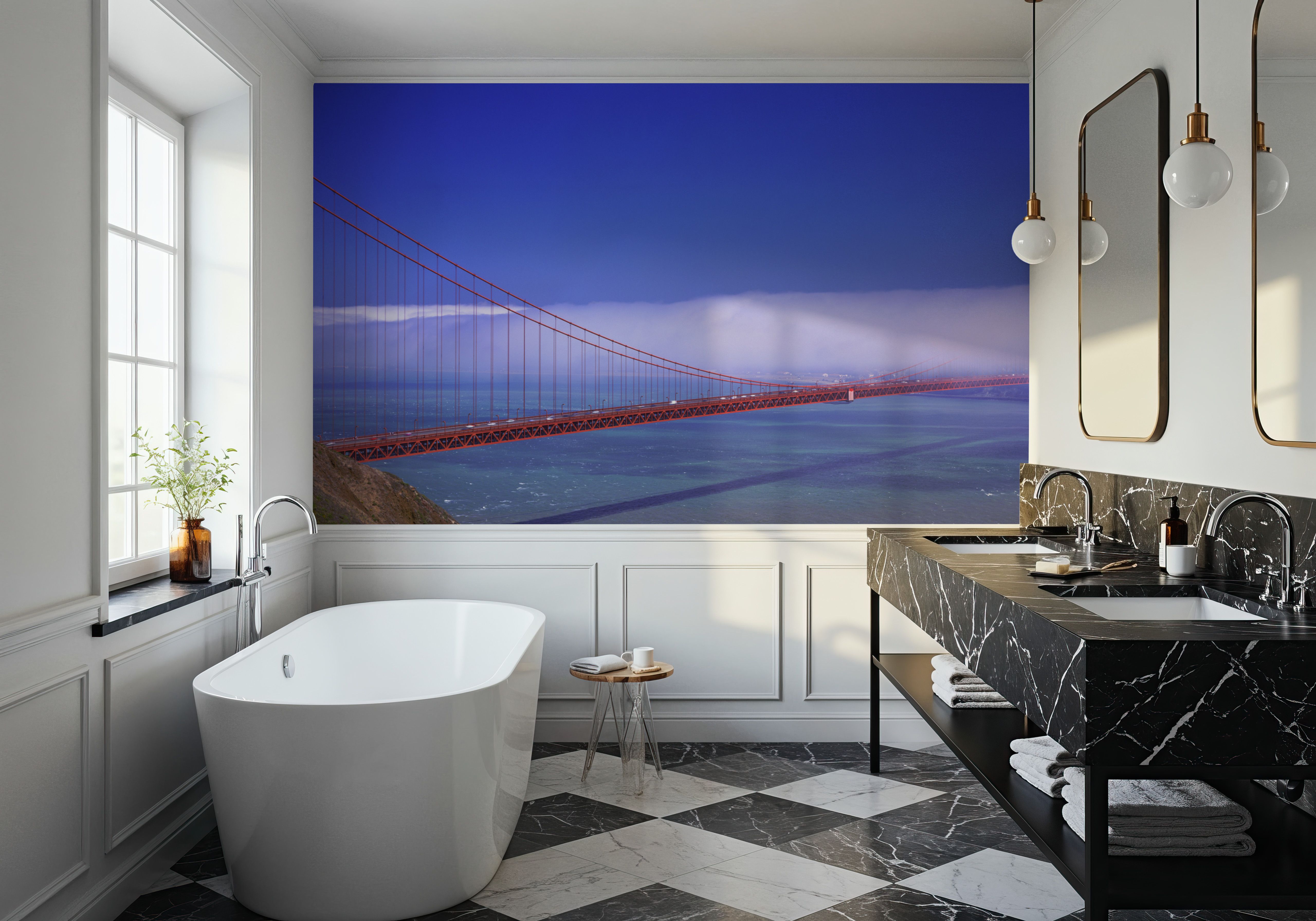 Foggy Golden Gate, Wallpaper