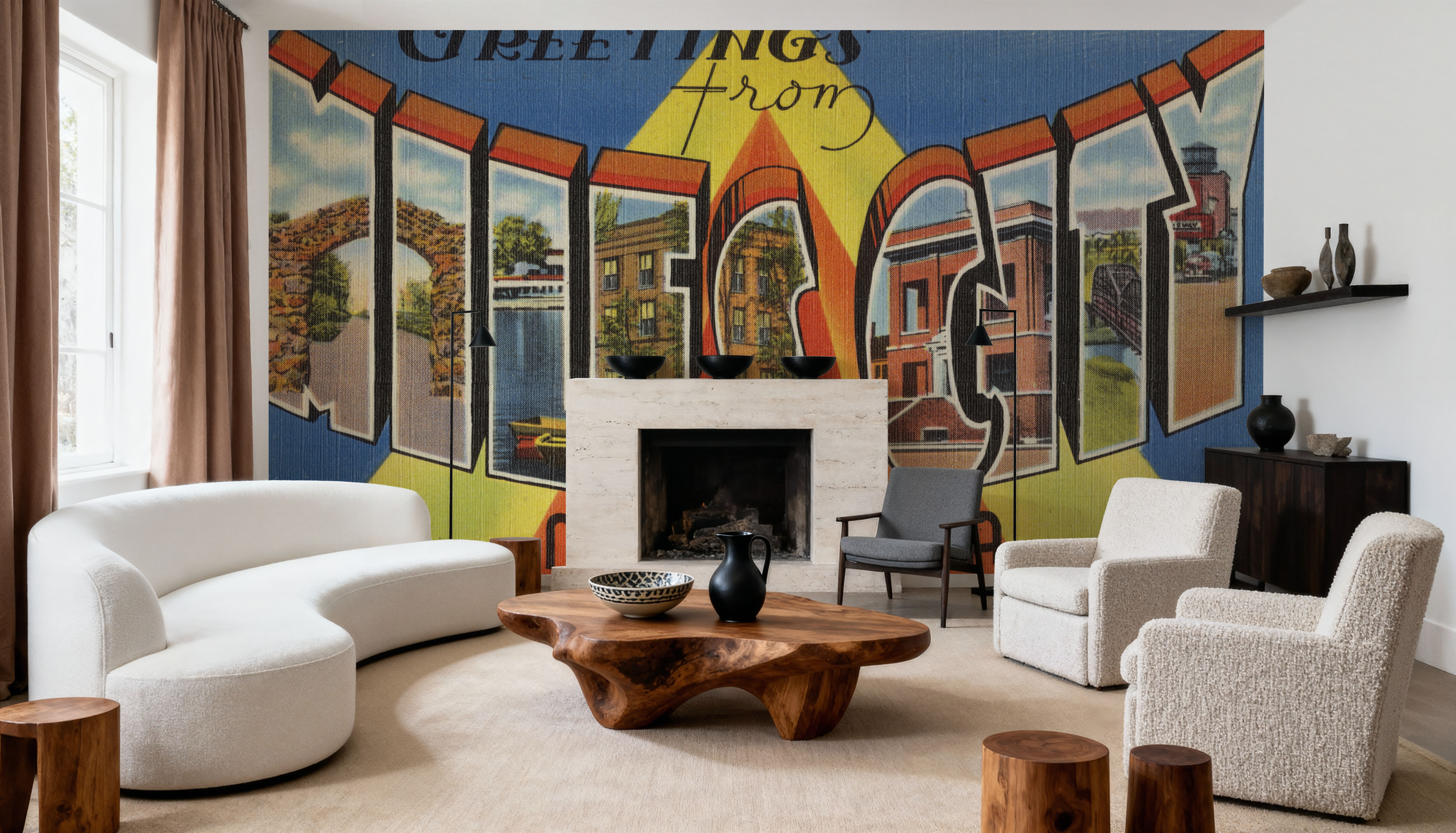 Greetings from Miles City - Screenprint Postcard