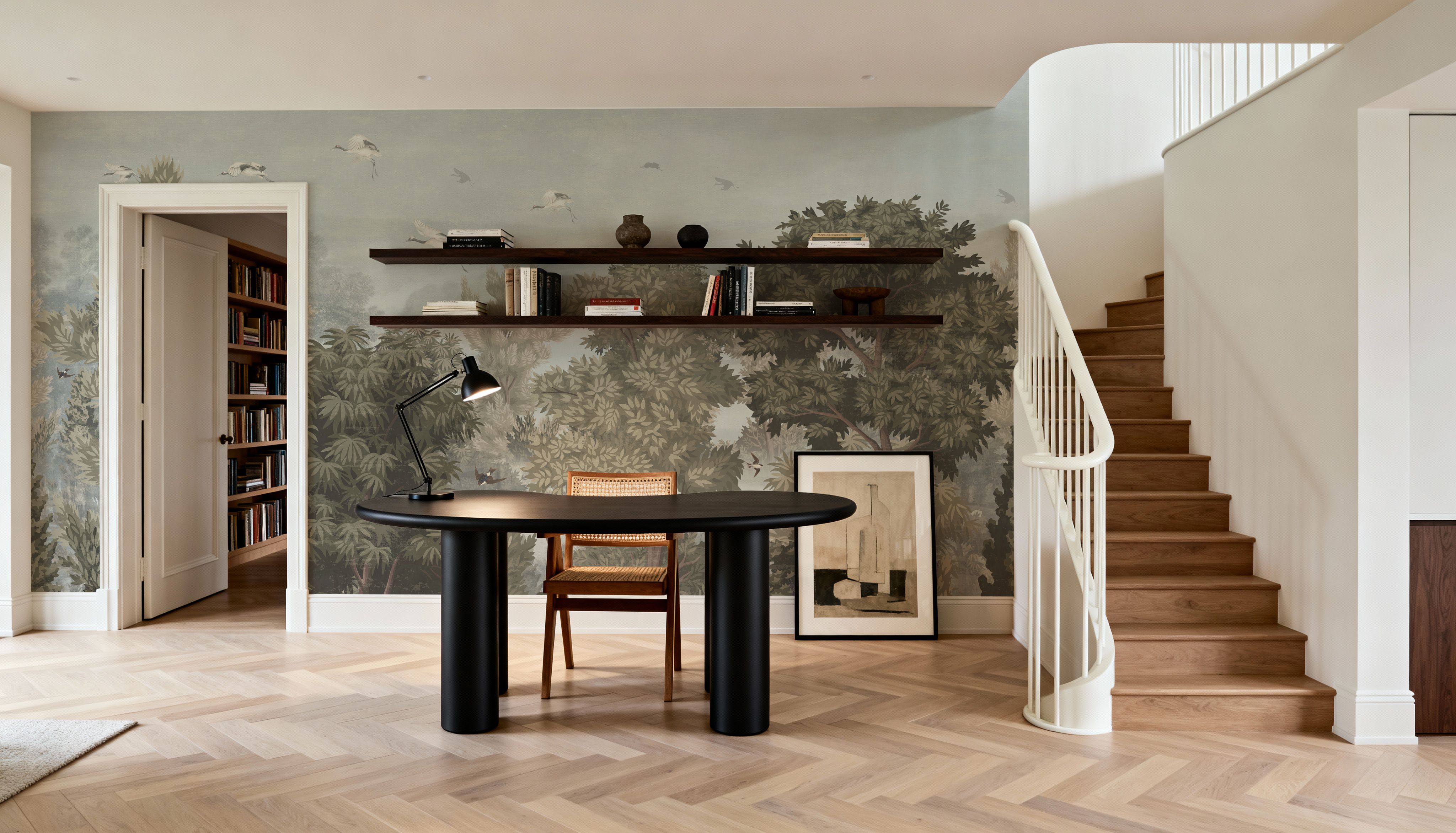 A New Day Begins Blue, Papier peint