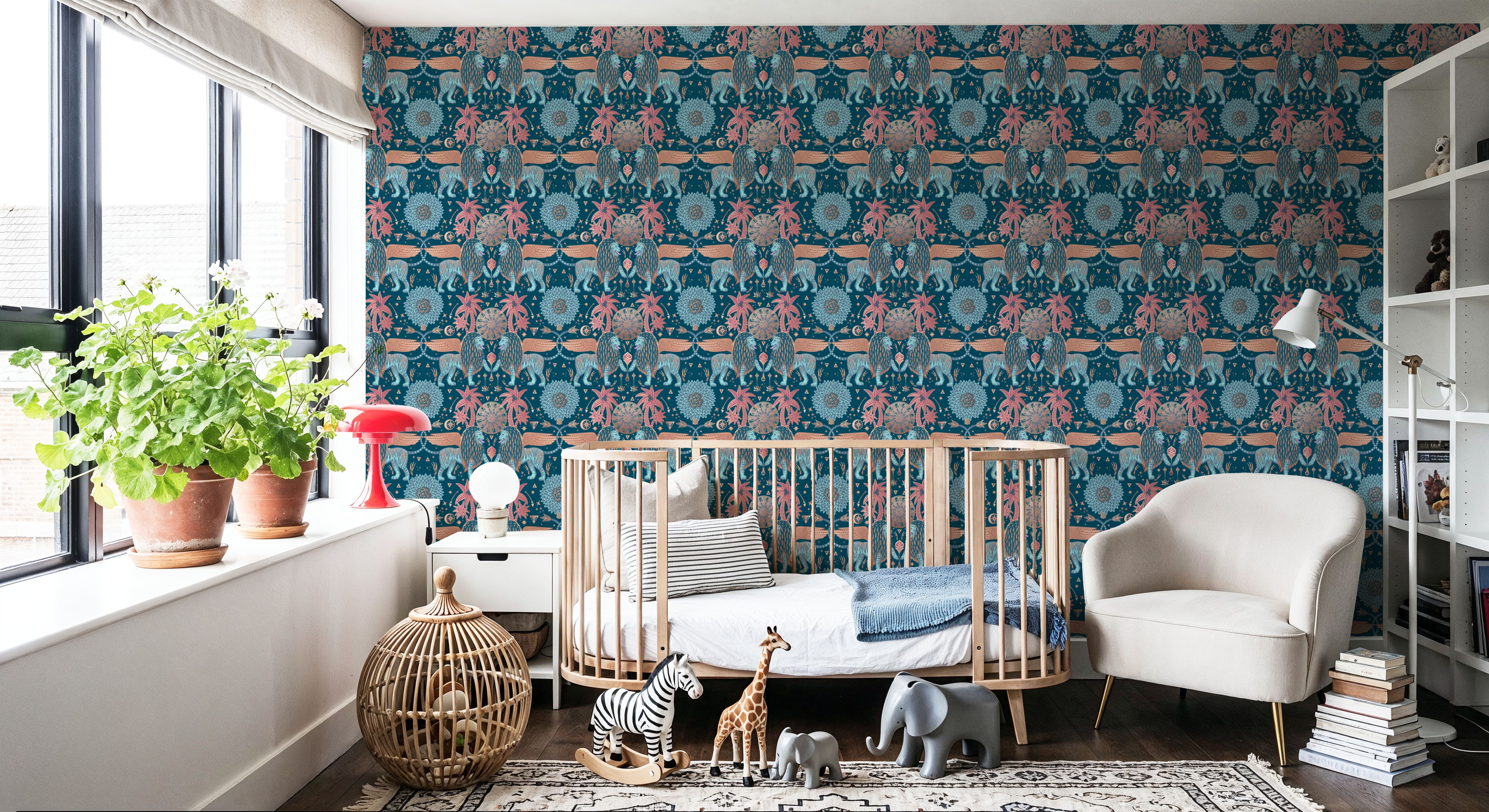 Griffin Fantasy Garden, Wallpaper