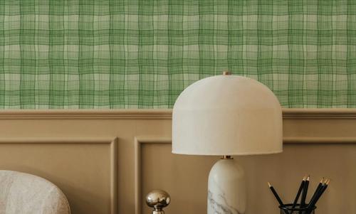 Stripy Gingham, Grass