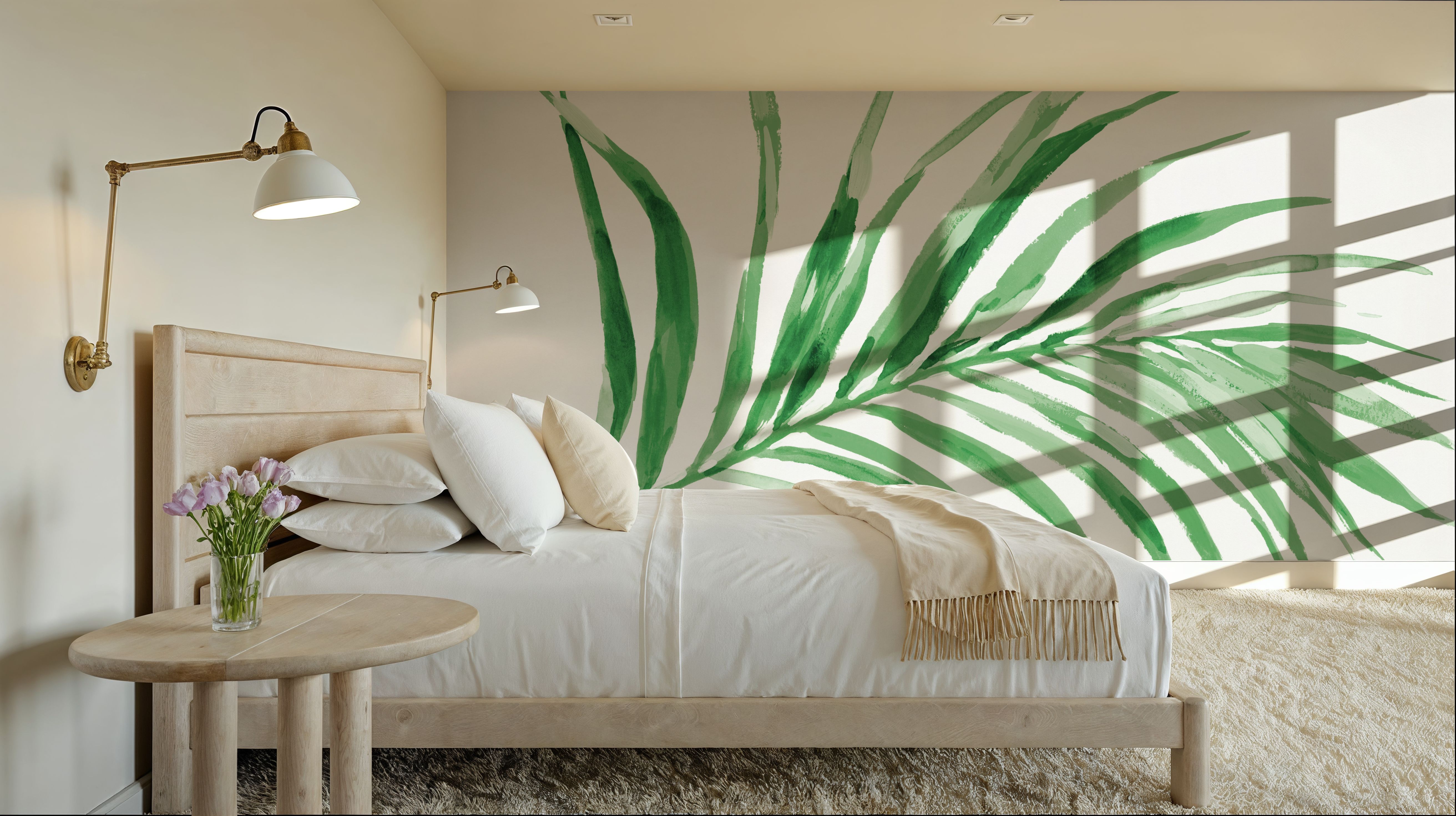 Colorful Tropical Leaf Green II