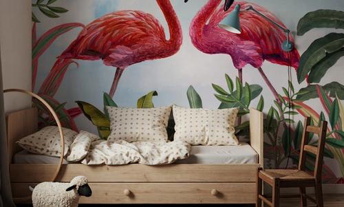 Shy Flamingos Sky