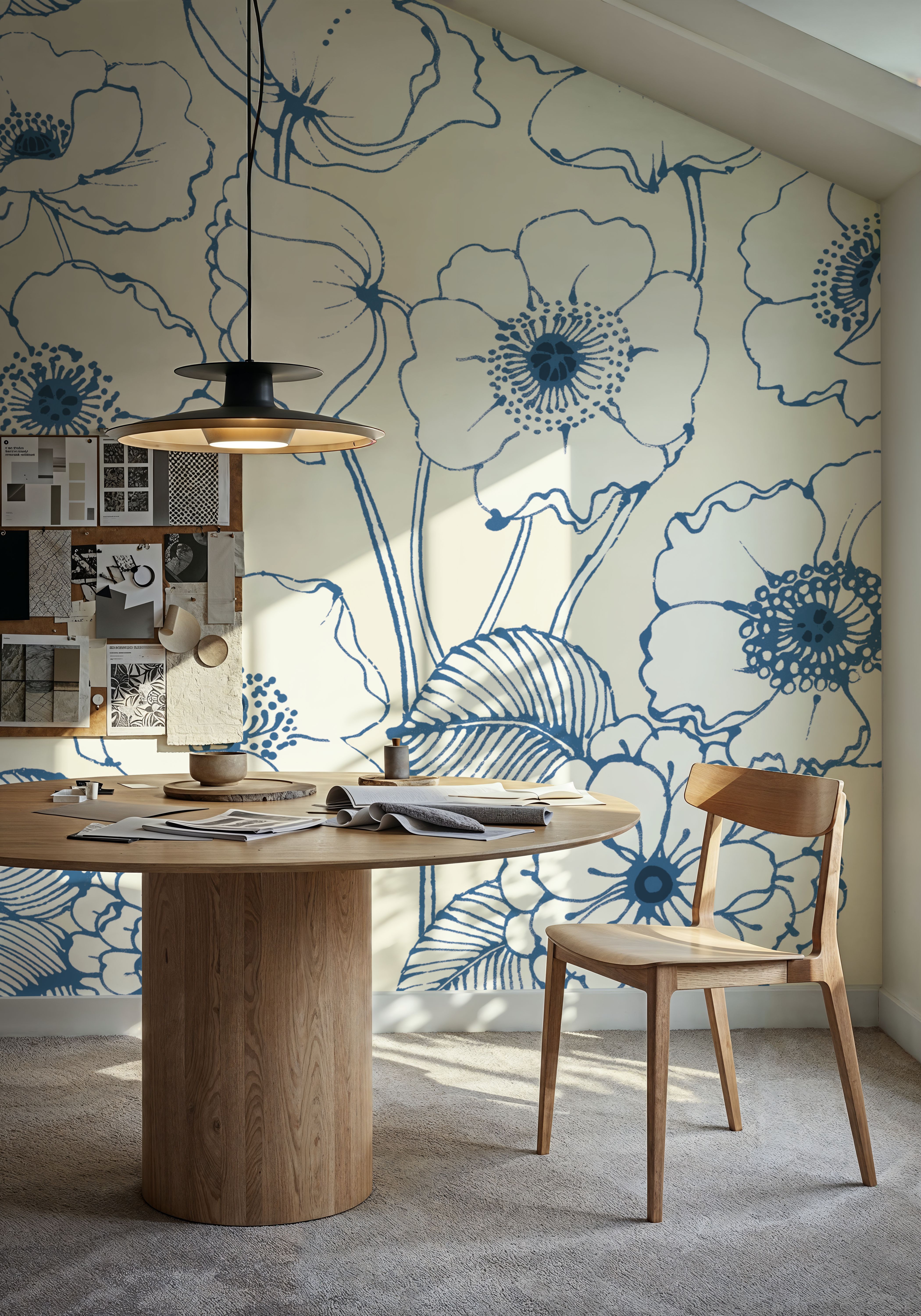 Pen and Ink Flowers I