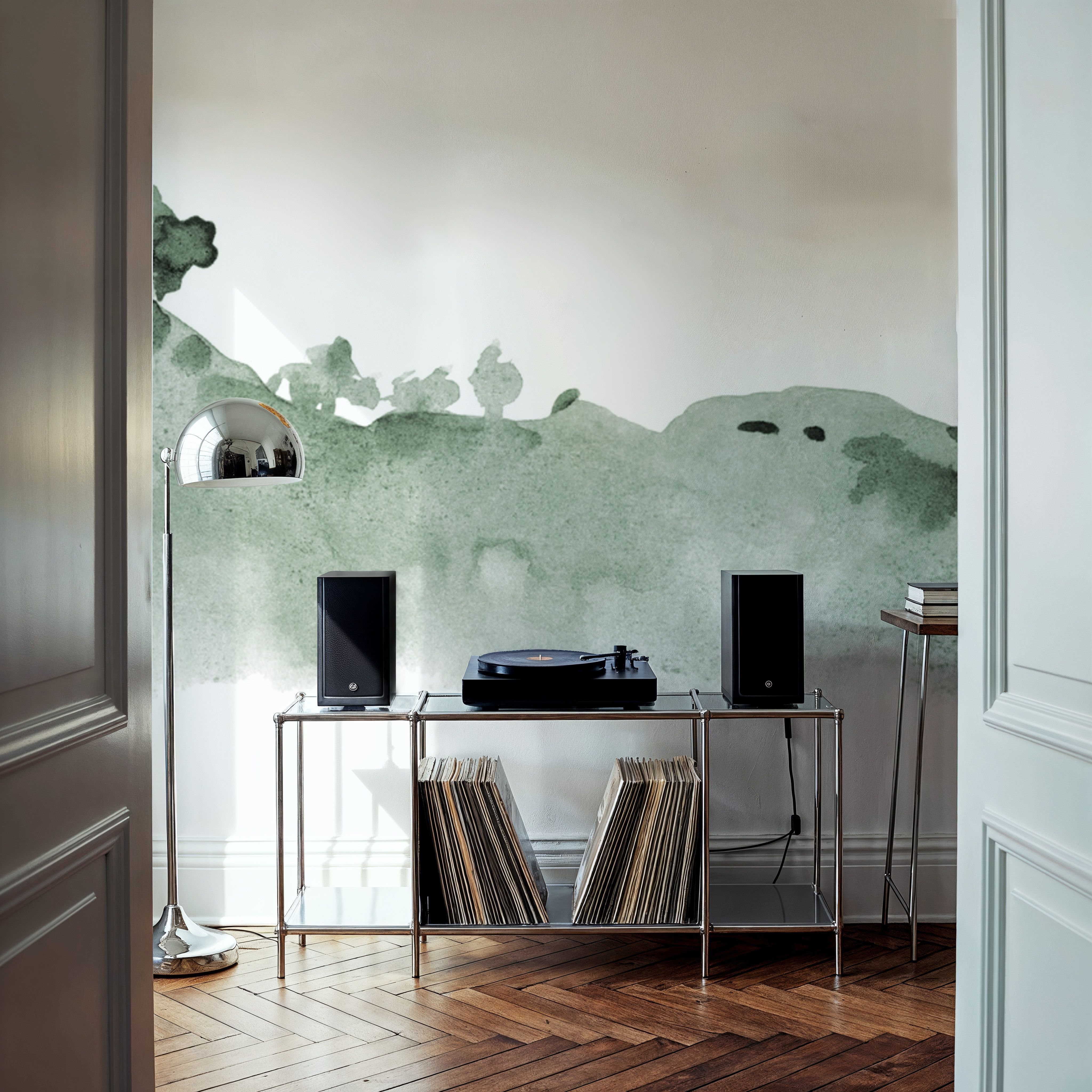 Tranquil Hillside, Forest Green