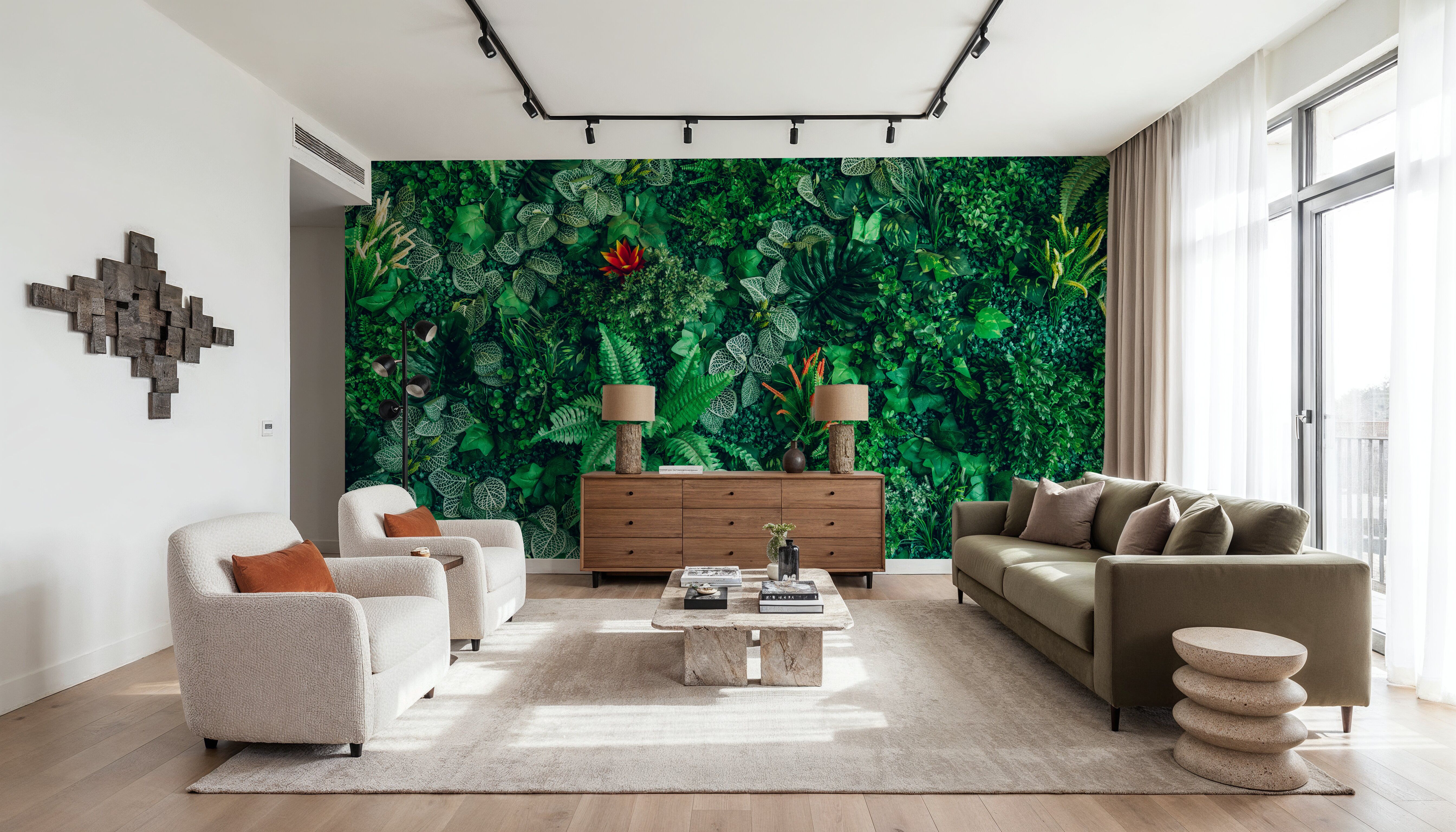 Botanical Cascade, Wallpaper