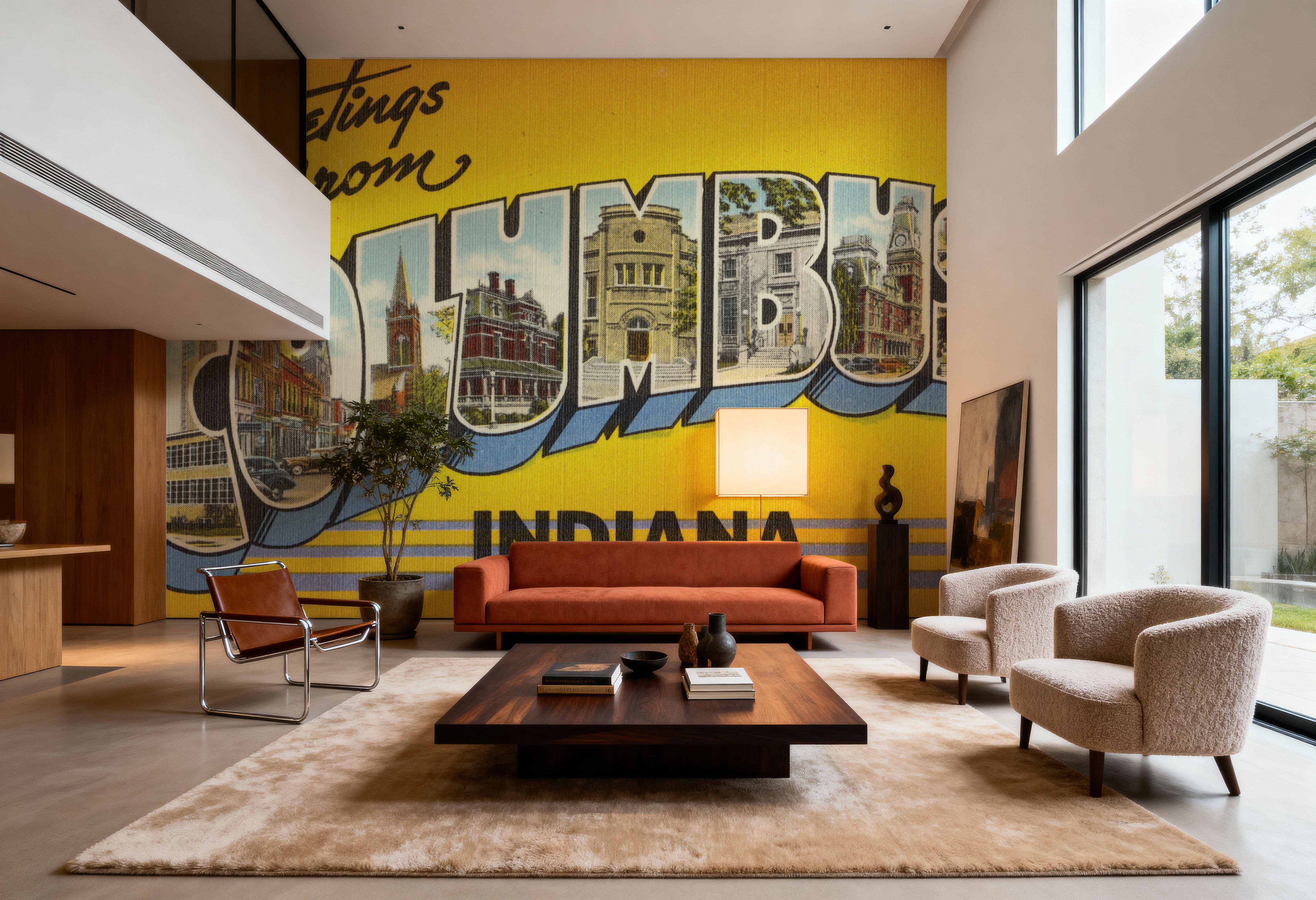 Greetings from Columbus - Screenprint Postcard