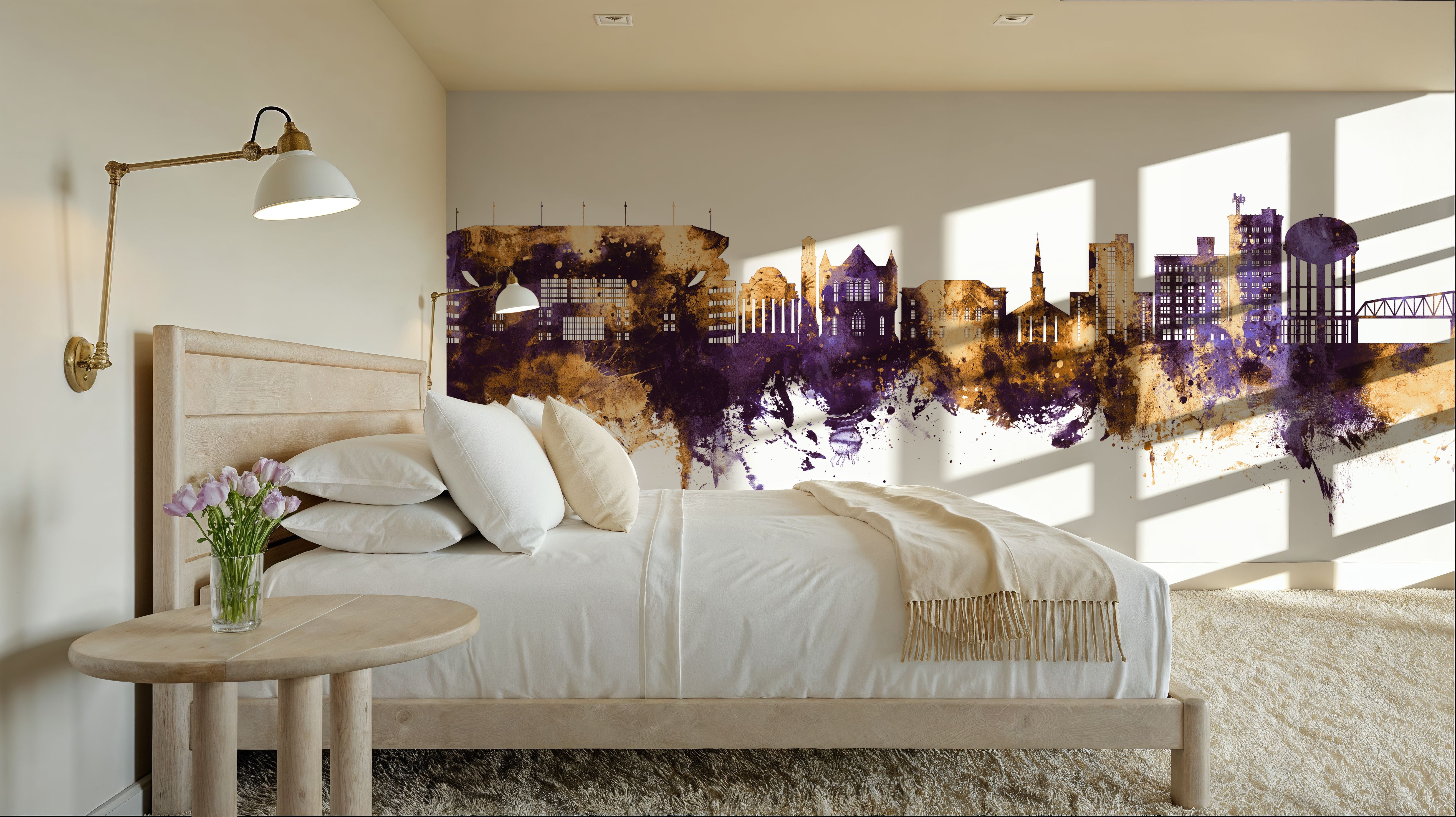Tuscaloosa Alabama Skyline Purple & Gold