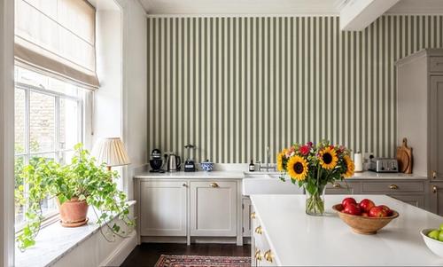 Ticking Awning Stripes, Slate