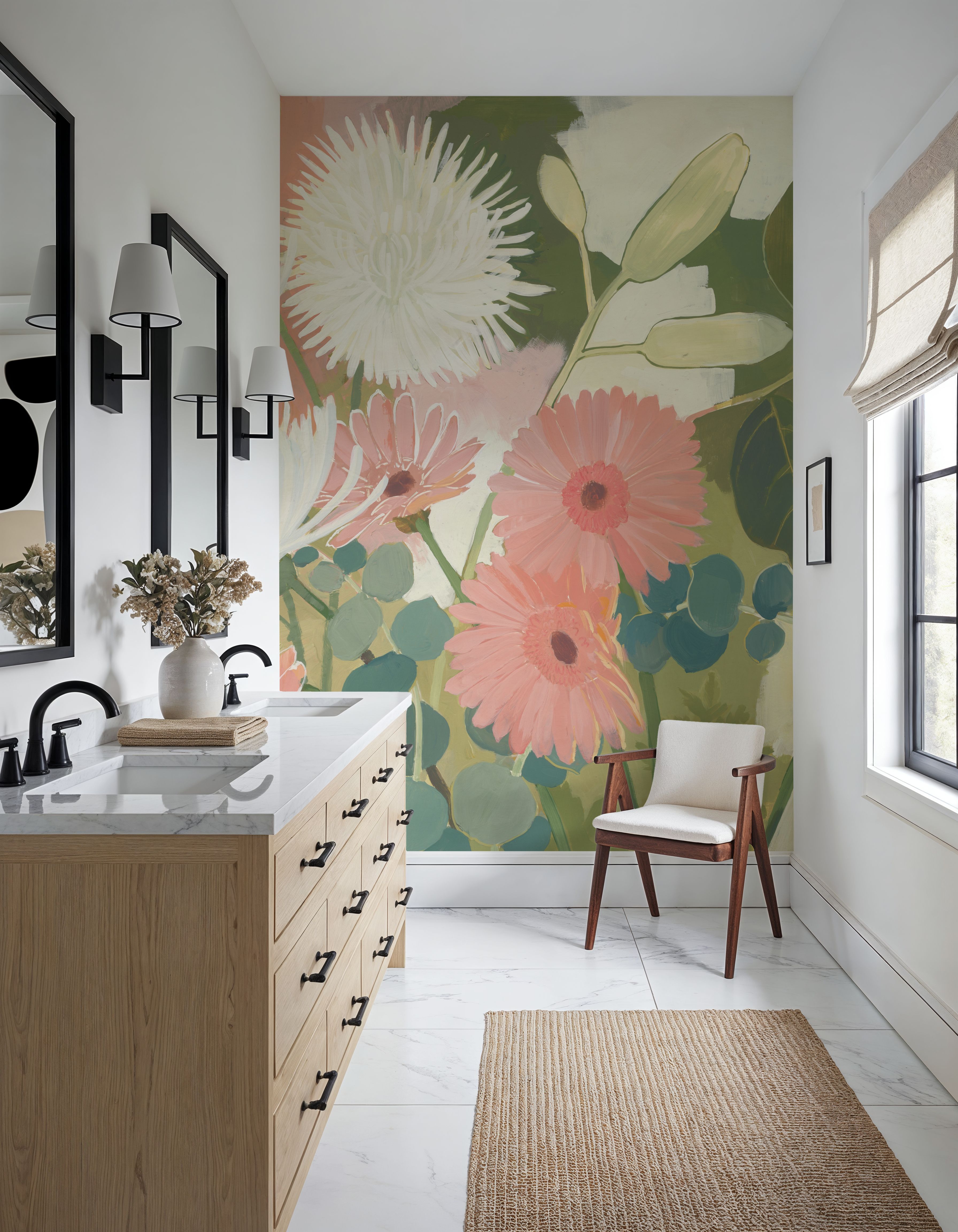 Chrysanthemums and Daisies I