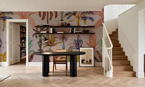 Statement Palms, Light Pink