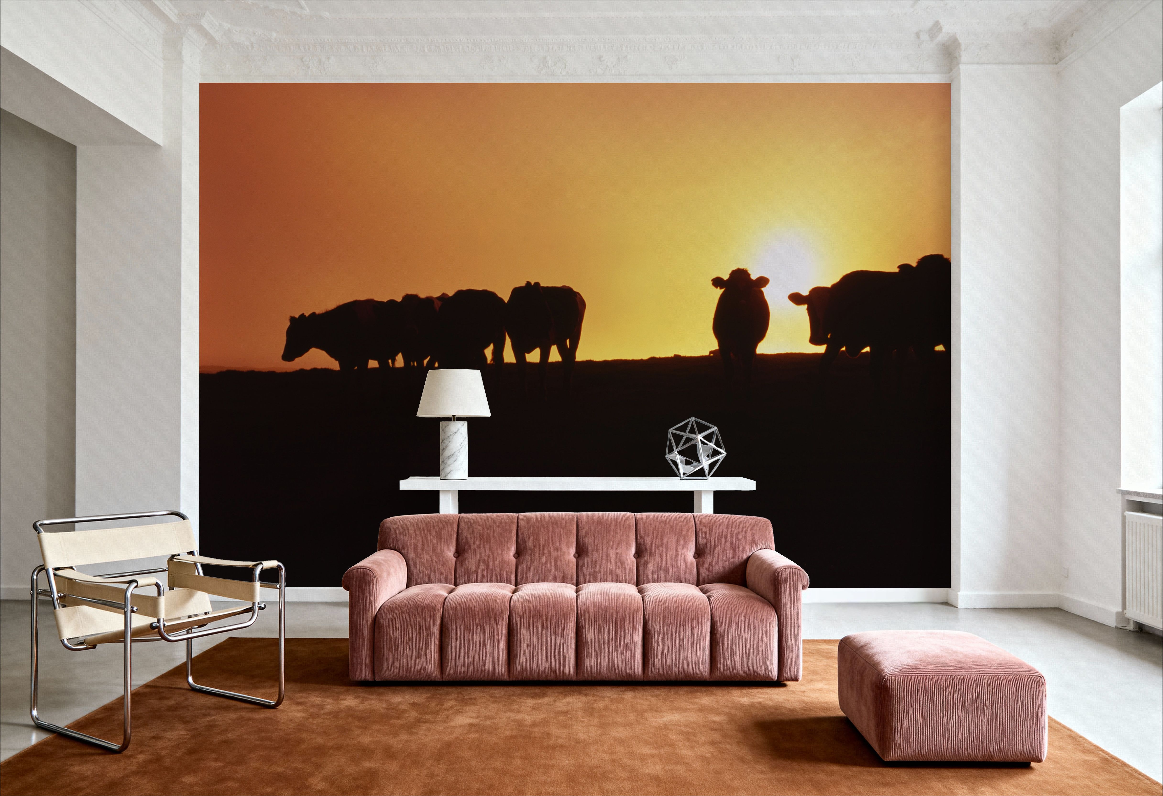 Hillside Cattle Sunset