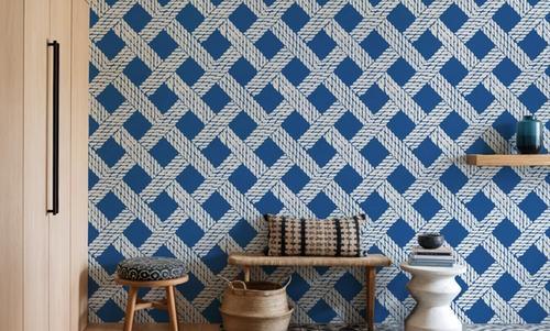Seafood Shanty White On Blue I