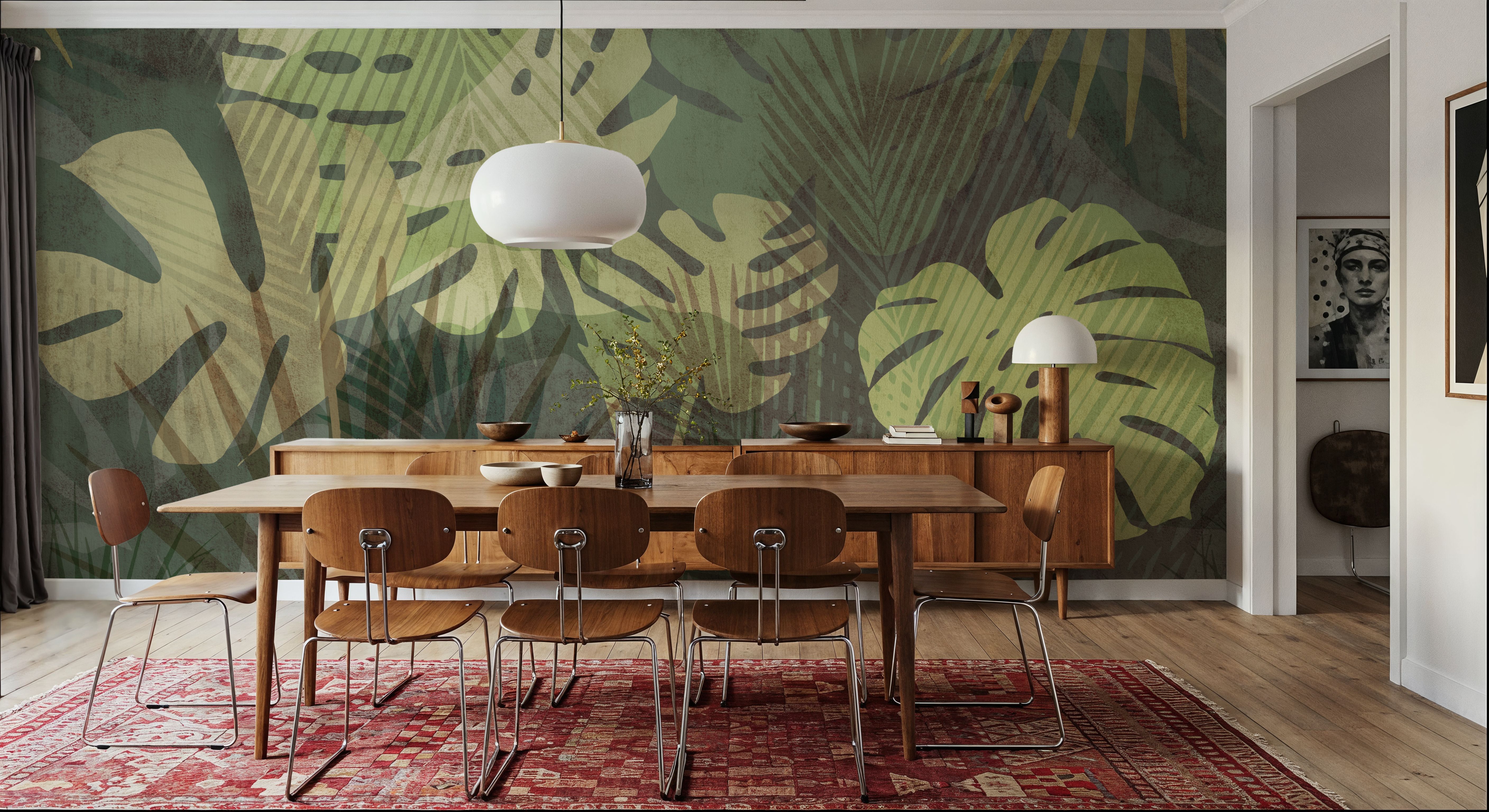 Big Monstera Leaves, Olive