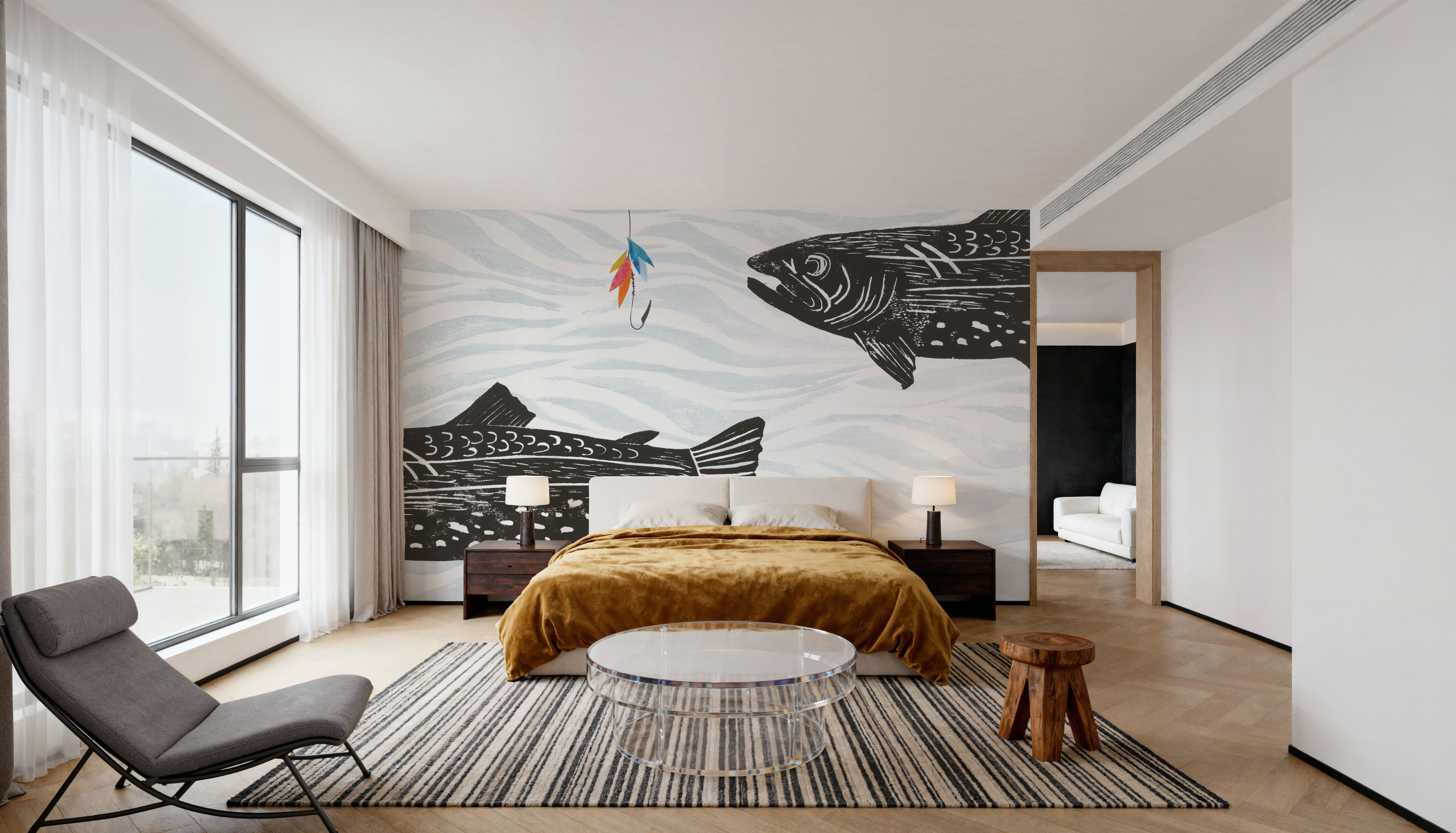 Fly Fishing II, Tapeten