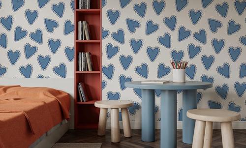 Iconic Pop Hearts, Sky Blue