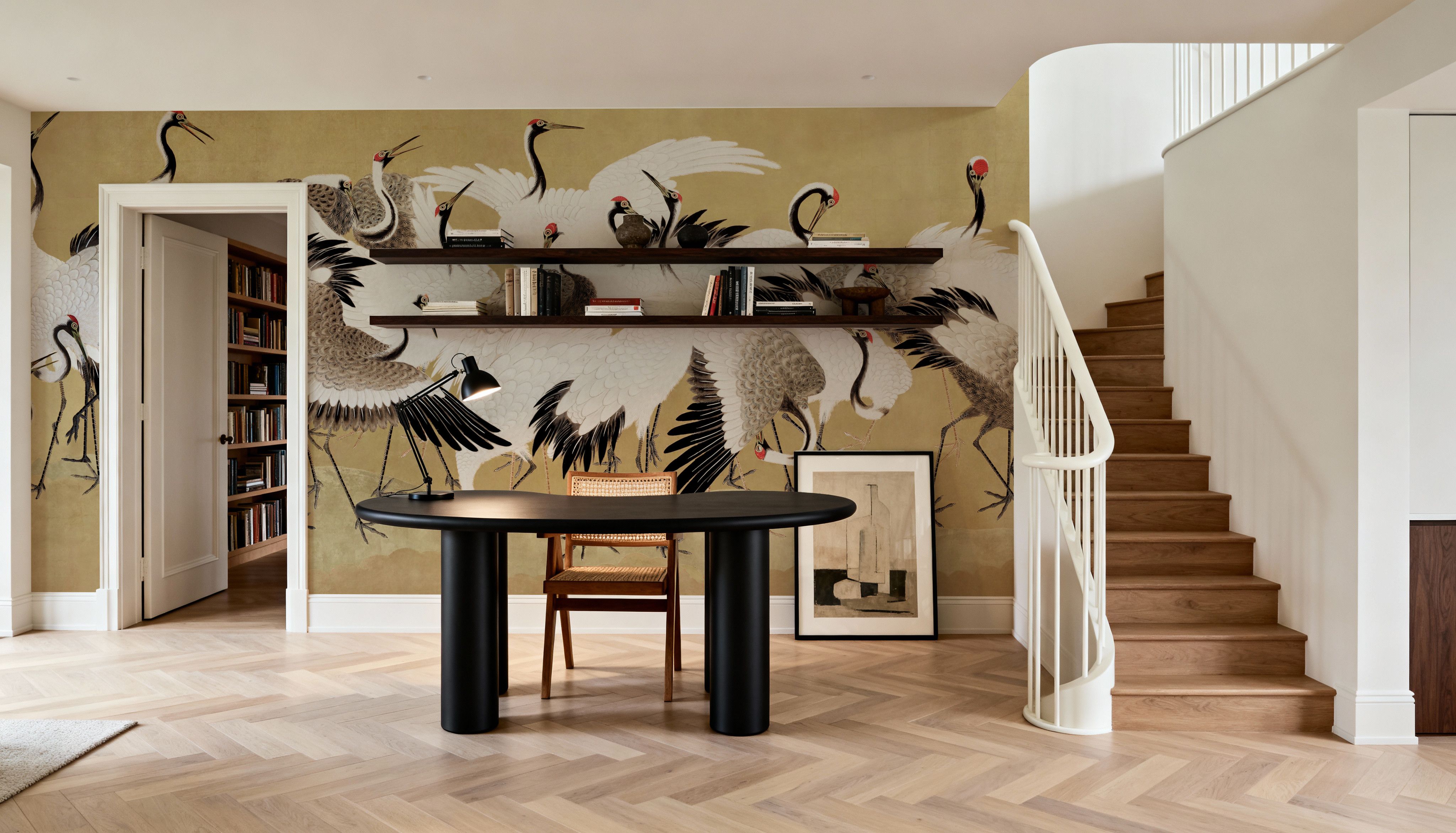 Japanese Flock of Cranes, Butter