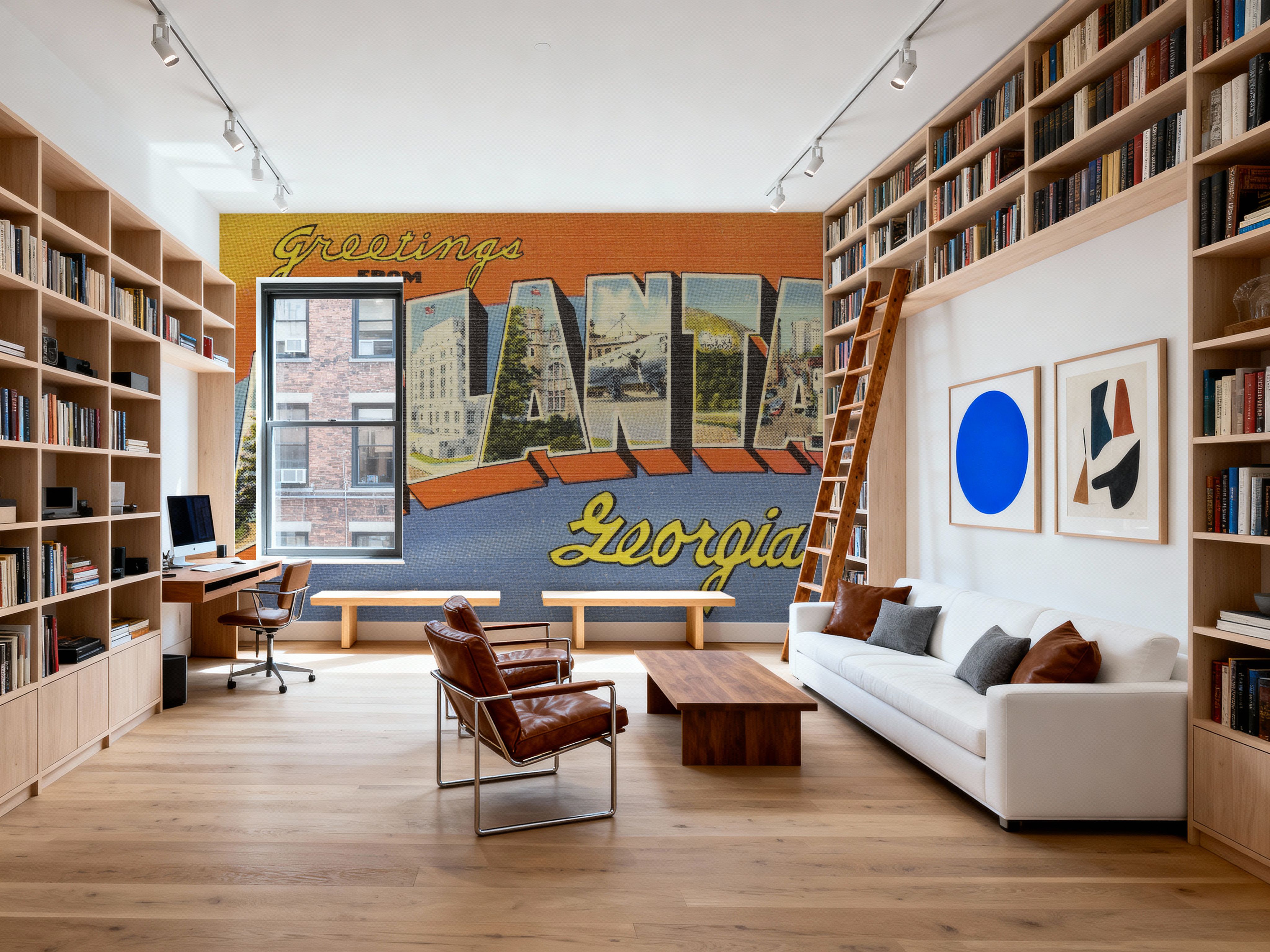 Greetings from Atlanta - Screenprint Postcard