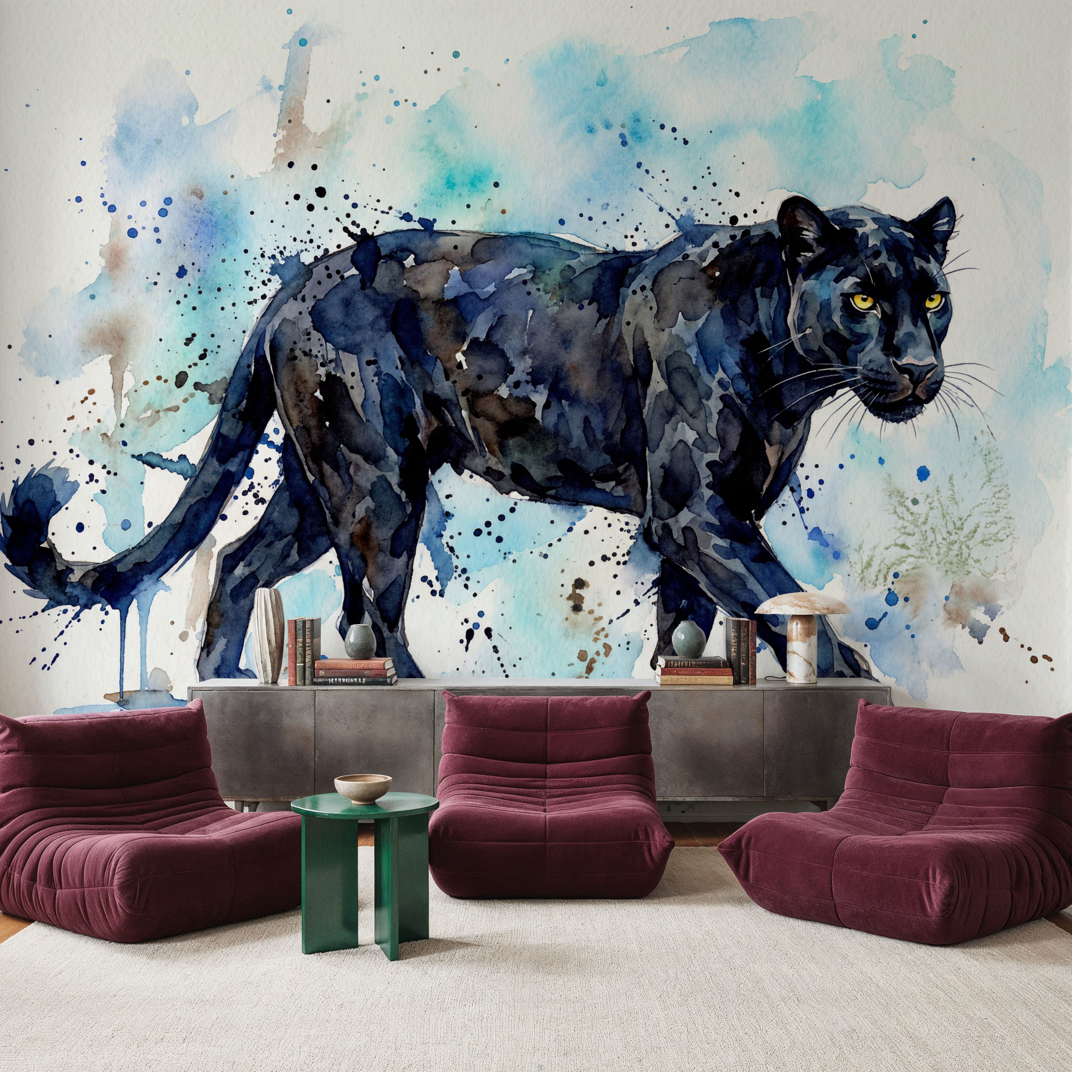 Puma - Watercolor Predators Series