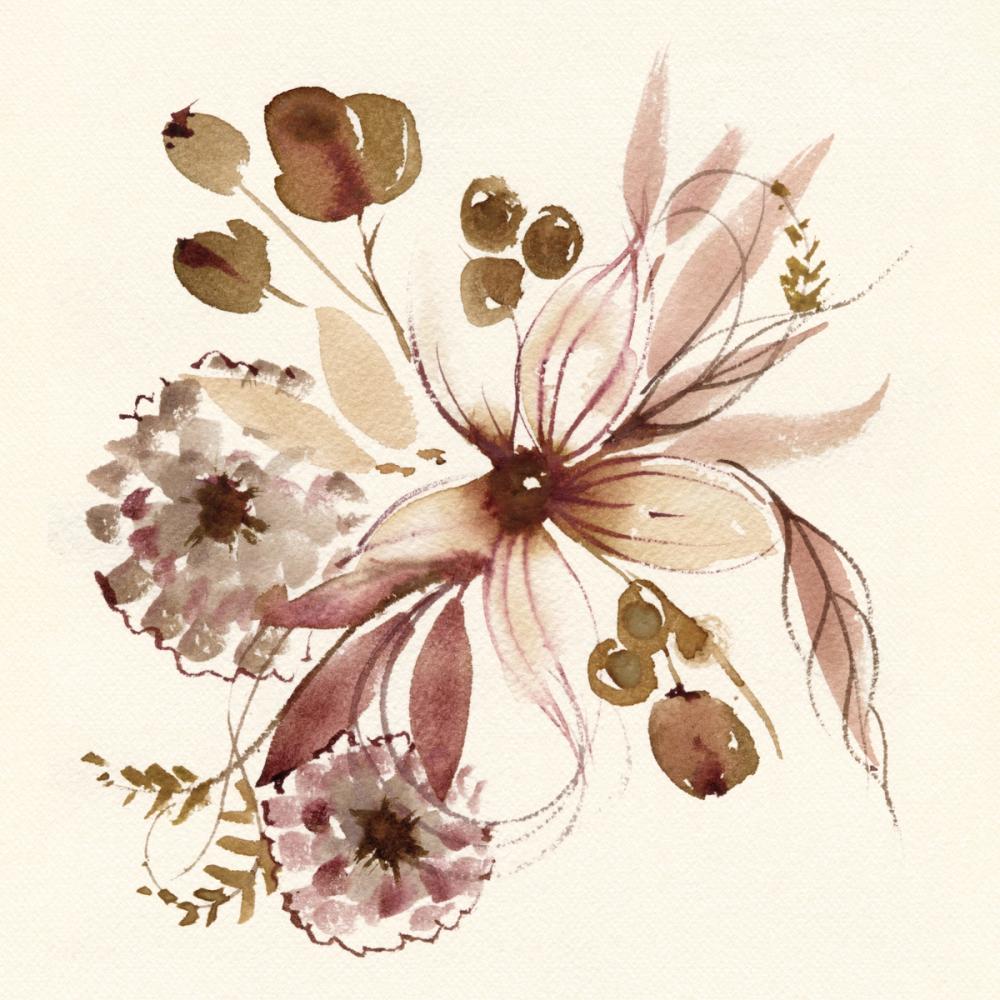 Sepia Floral