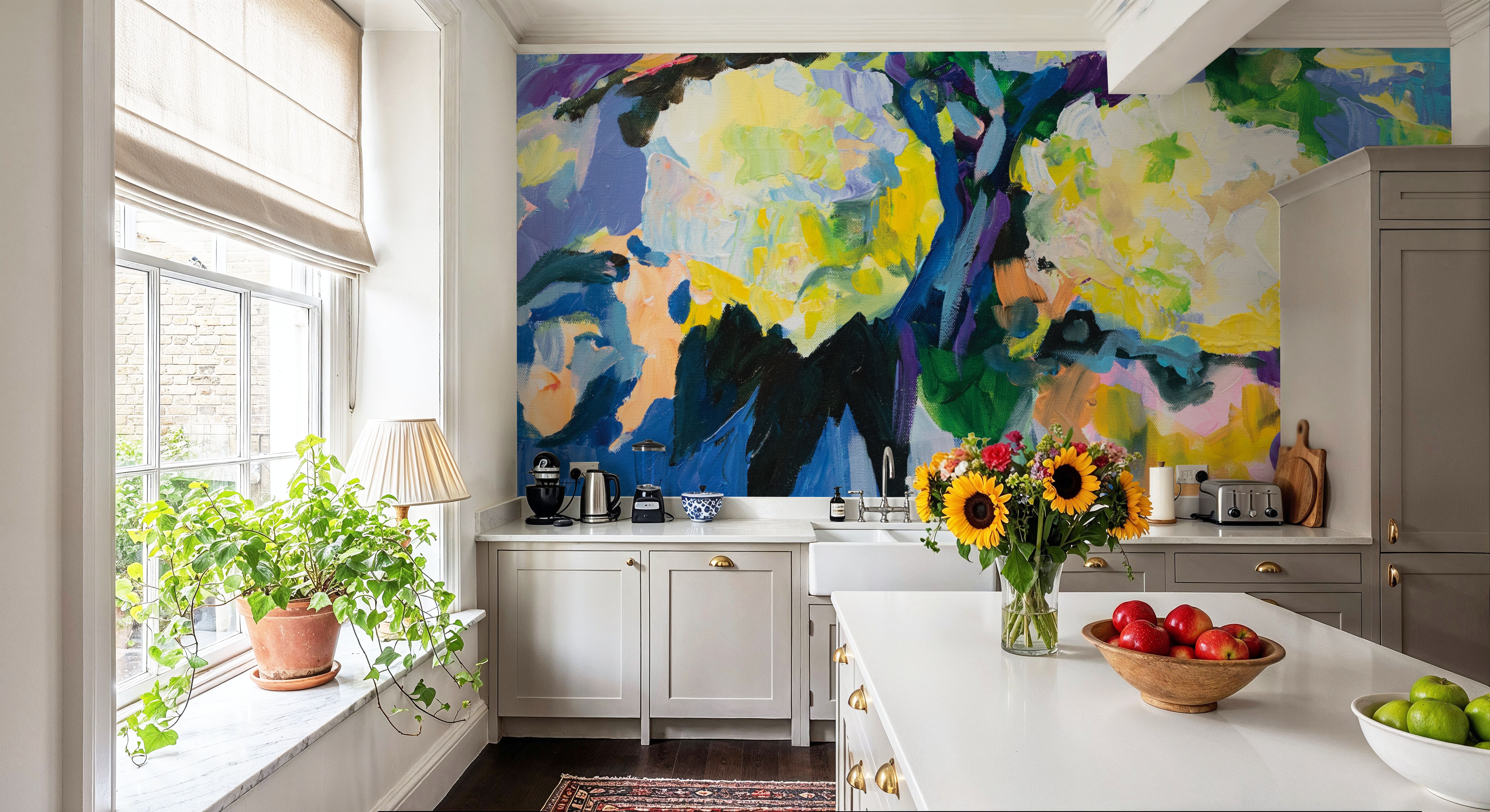 Sapphire Bouquet, Carte da parati