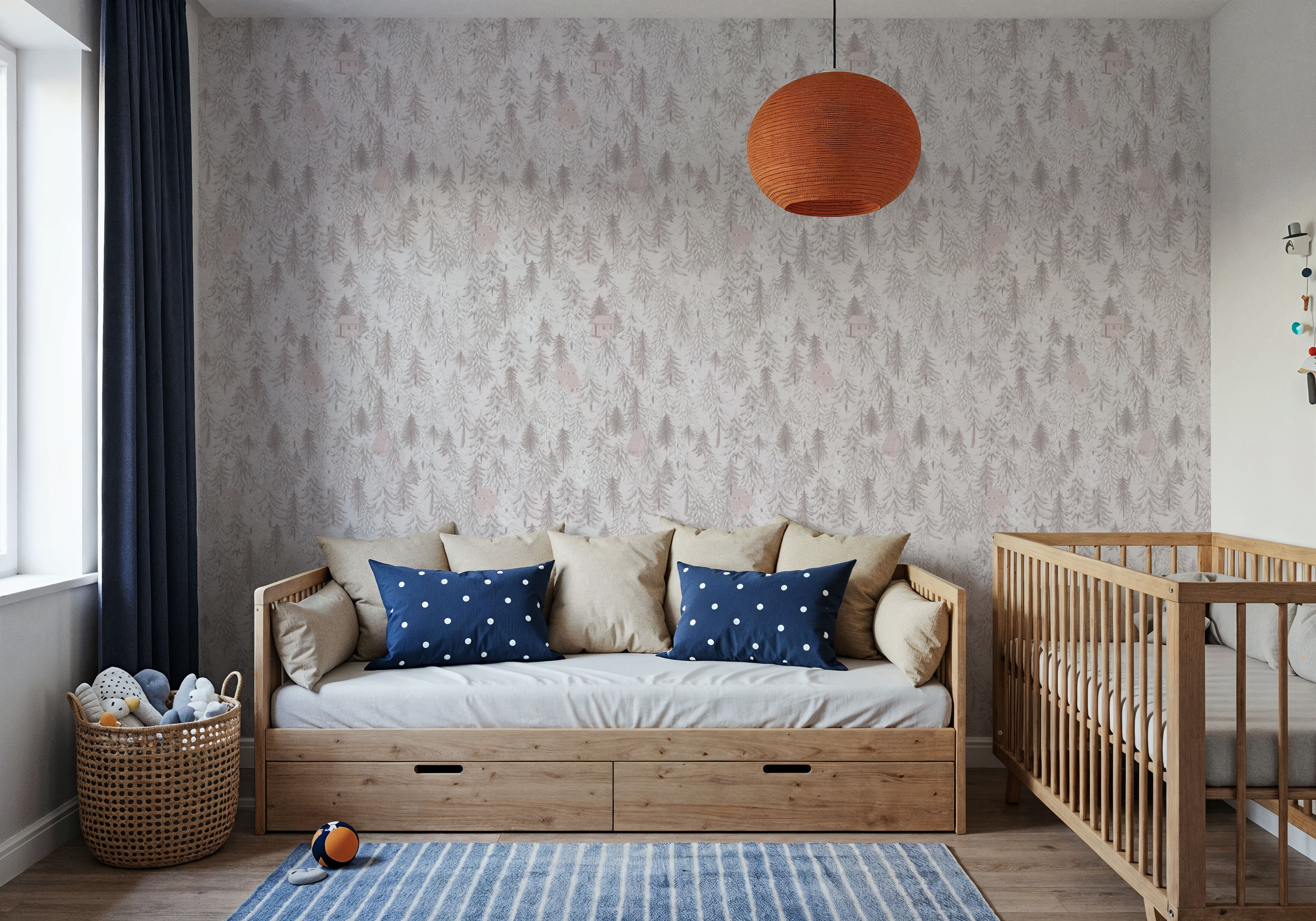 Forest Cabins, Blush Pink